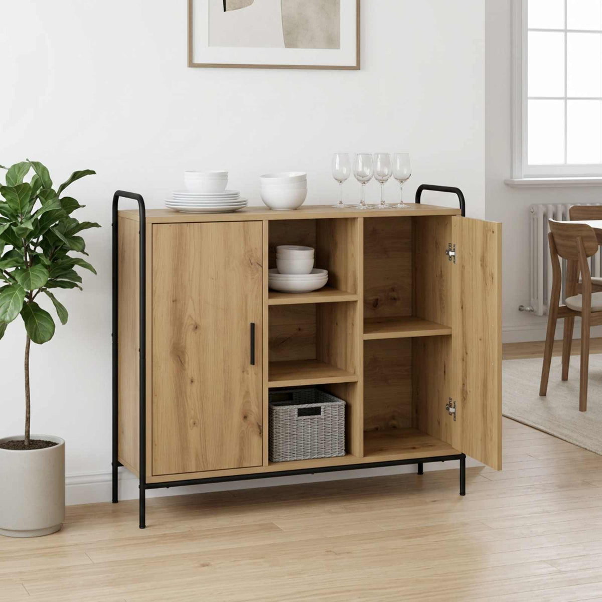 Sideboard Artisan Oak 98.5 x 33 x 81 cm Engineered Wood