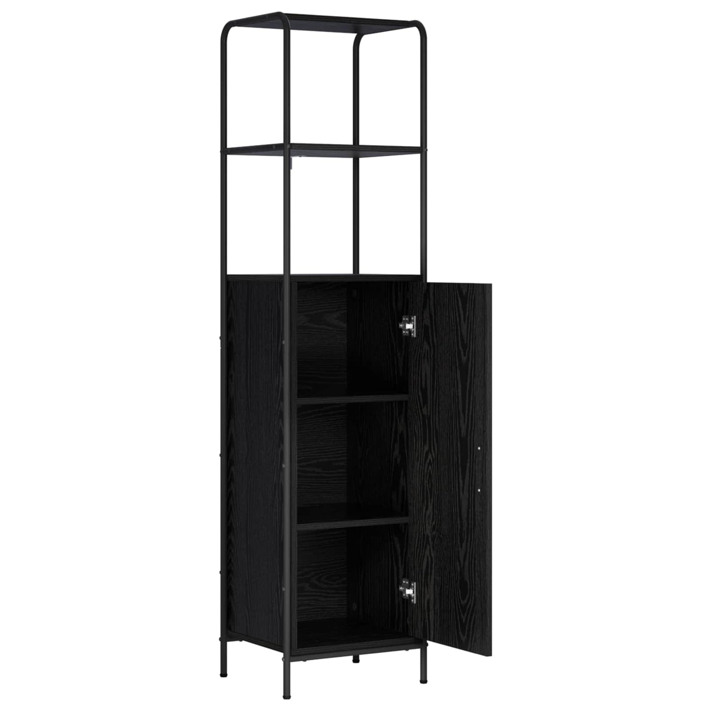 Highboard Black Oak 40 x 33 x 161 cm Engineered Wood