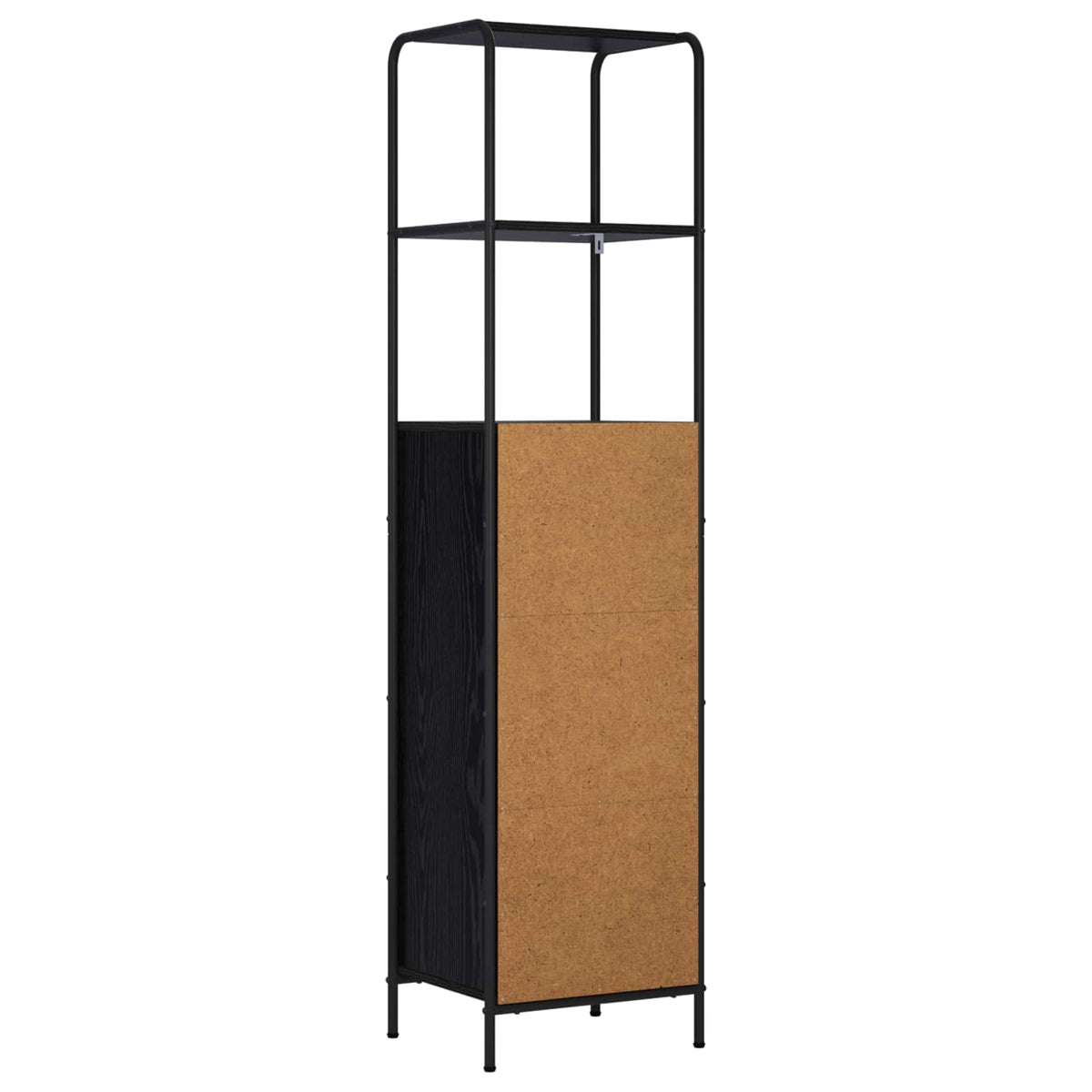 Highboard Black Oak 40 x 33 x 161 cm Engineered Wood