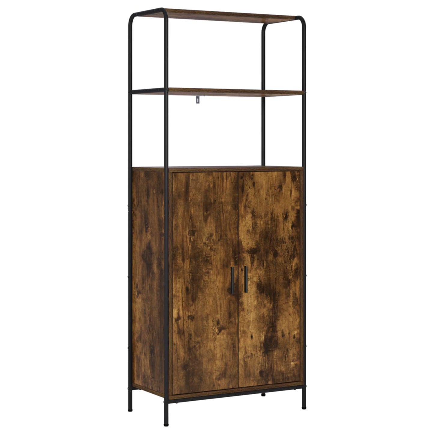 Highboard Smoked Oak 65 x 33 x 161 cm Engineered Wood