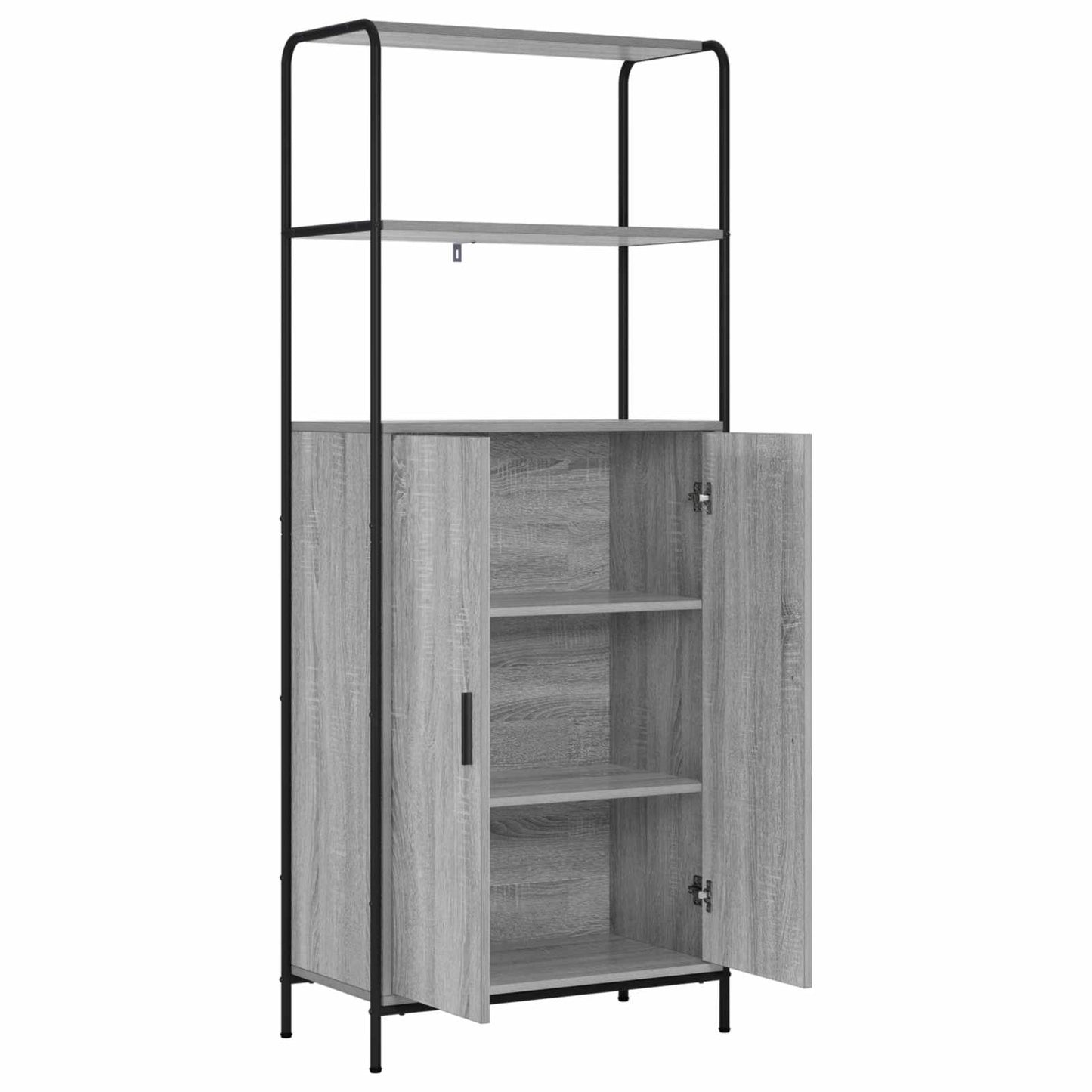Highboard Grey Sonoma 65 x 33 x 161 cm Engineered Wood