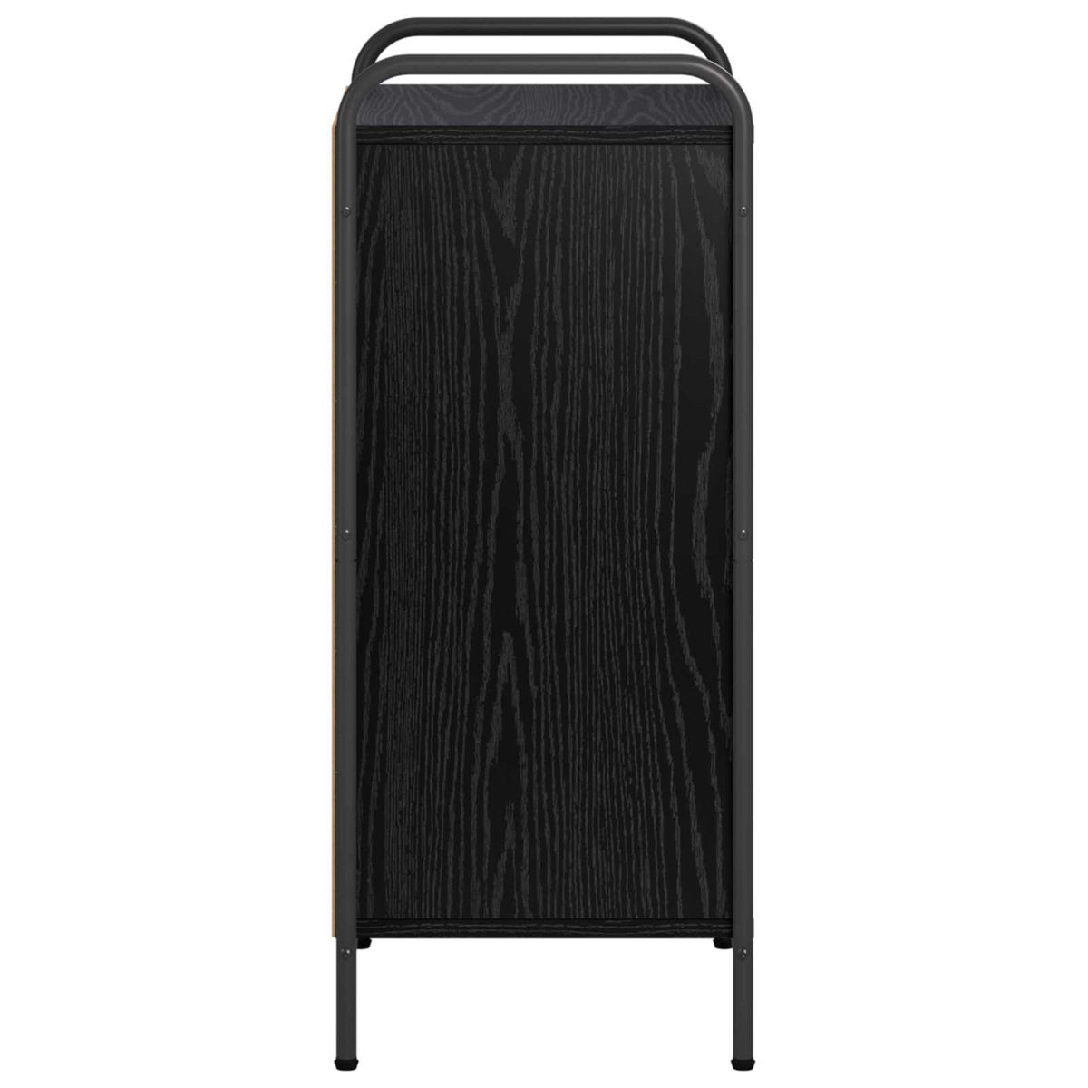 Book Cabinet 43 x 33 x 80 cm Engineered Wood Black Oak