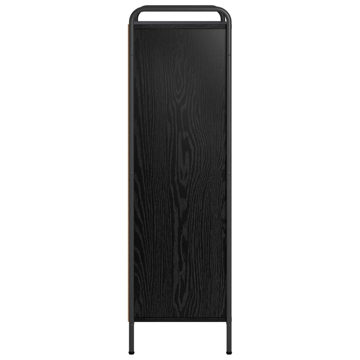 Book Cabinet 55.5 x 33 x 111 cm Engineered Wood Black Oak