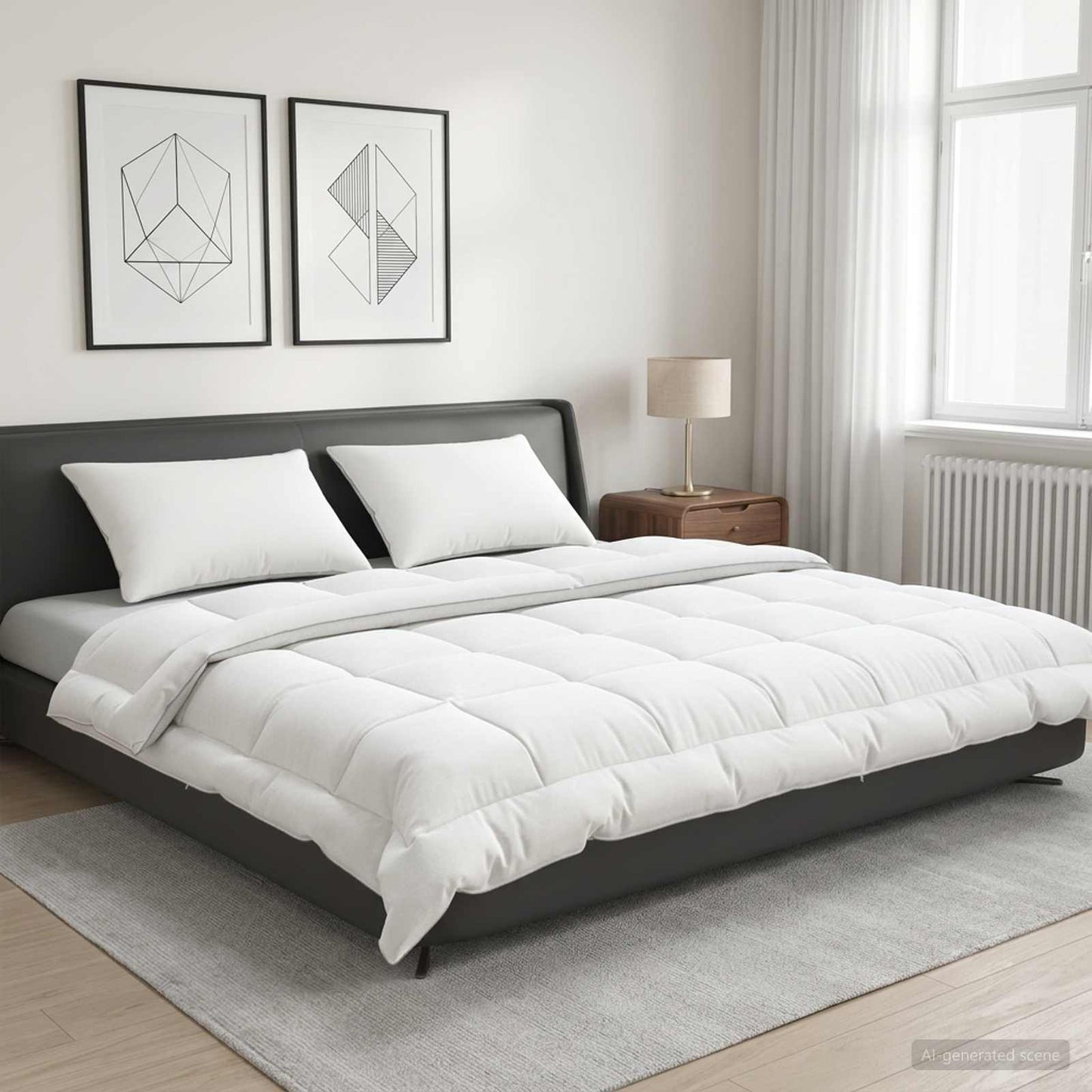 Duvet 220x240 cm Summer 200 GSM Australian Wool White