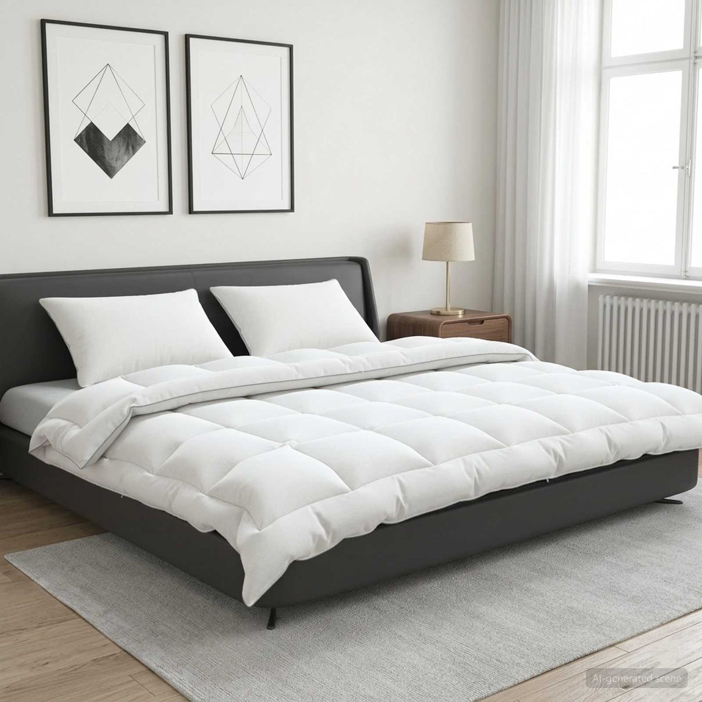 Duvet 200x220 cm Winter 450 GSM Australian Wool White