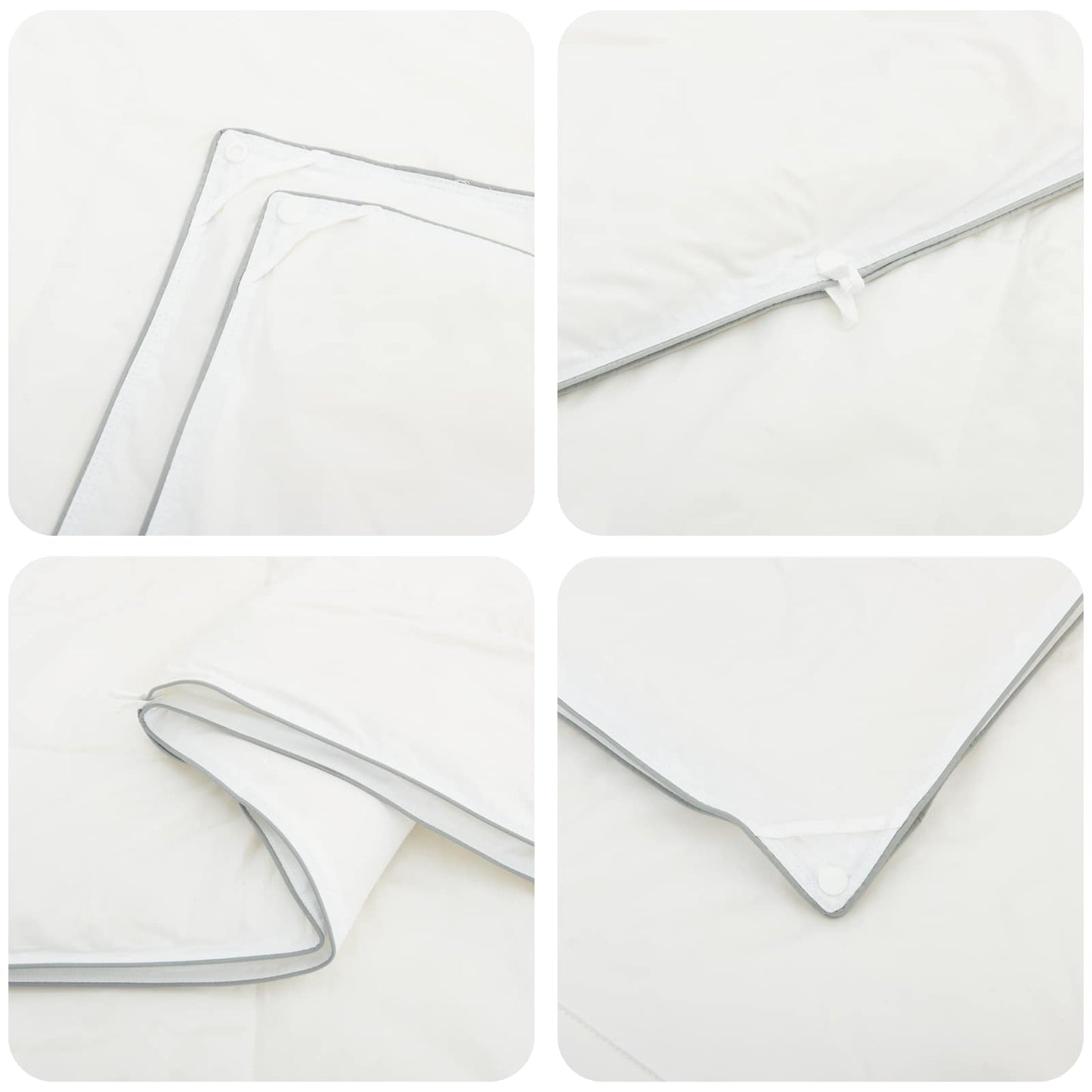 Duvet 140x200 cm 4 Seasons 200+300 GSM Australian Wool White