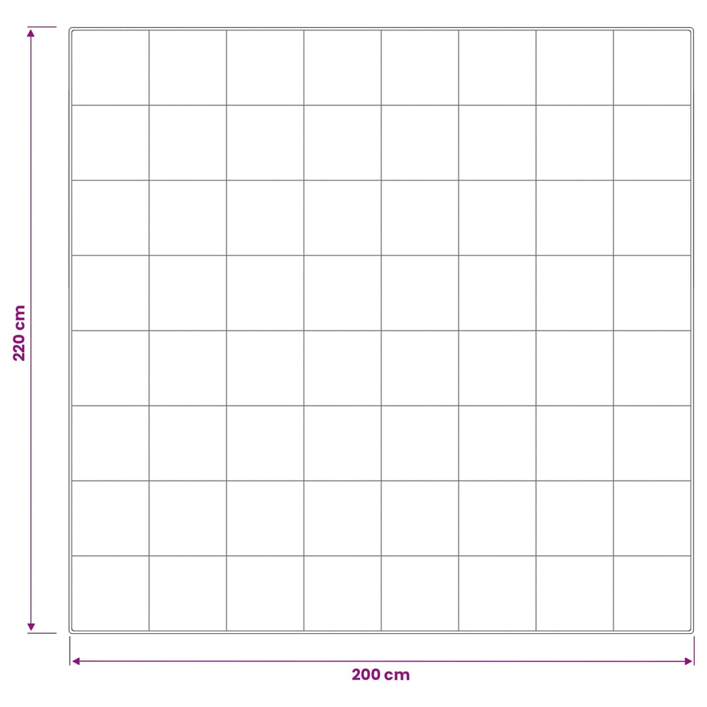 Duvet 200x220 cm 4 Seasons 200+300 GSM Australian Wool White