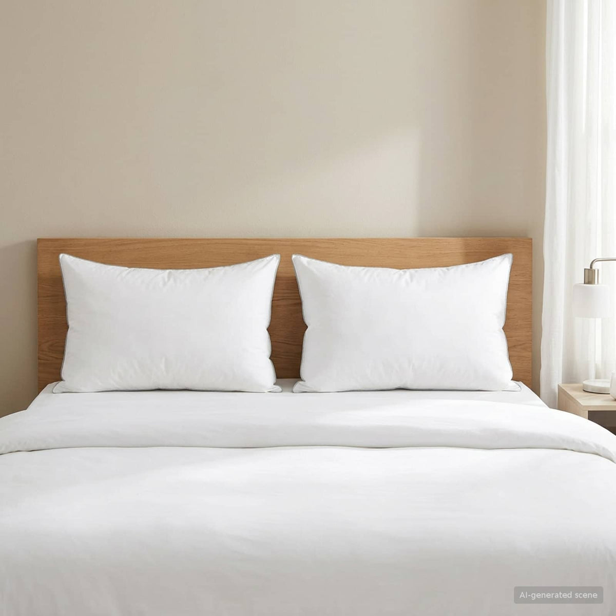 Pillow 2 pcs 40 x 60 cm Australian Wool White