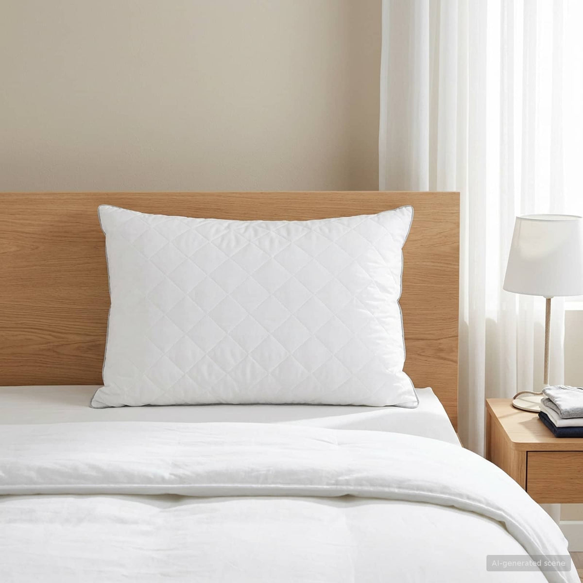 Pillow FULDA 40 x 60 cm 100% Goose Down & Feather White