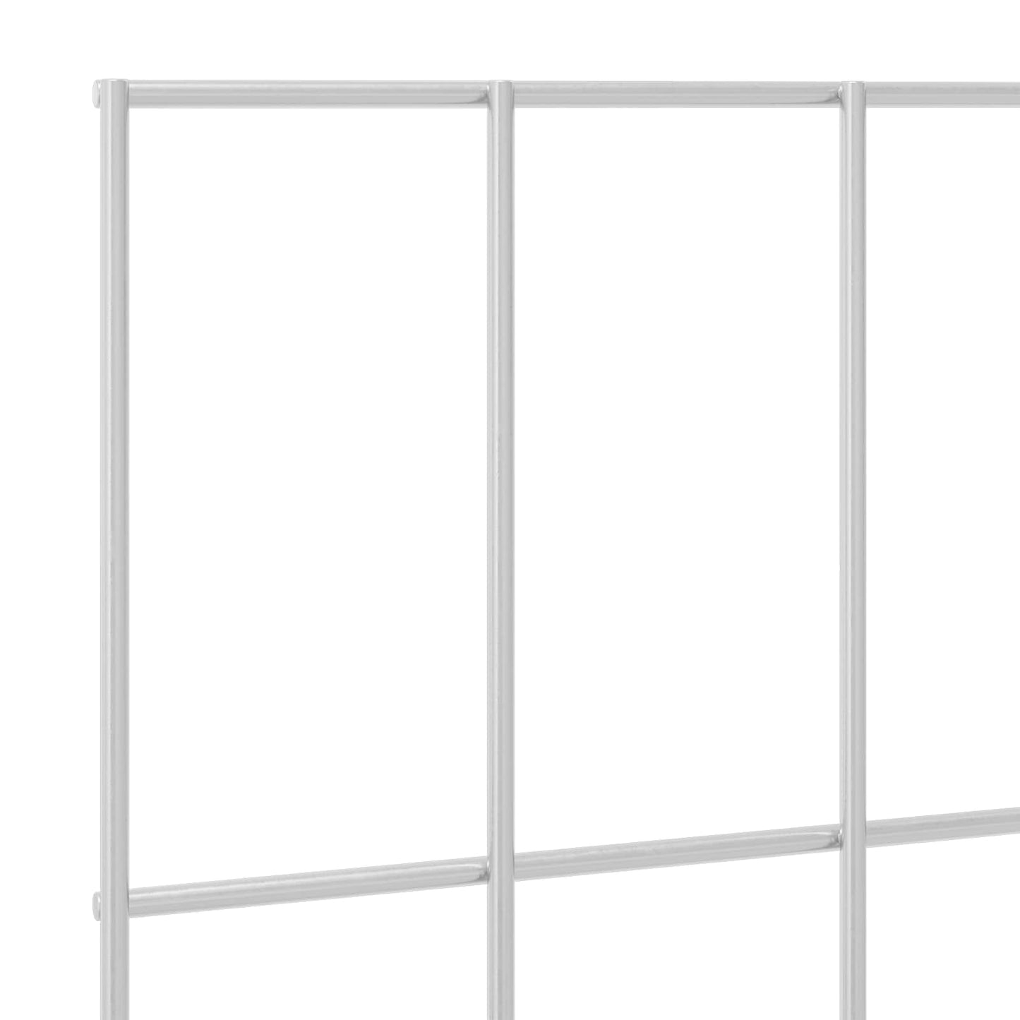 Garden Fence Panel 24 pcs Galvanised Steel Silver