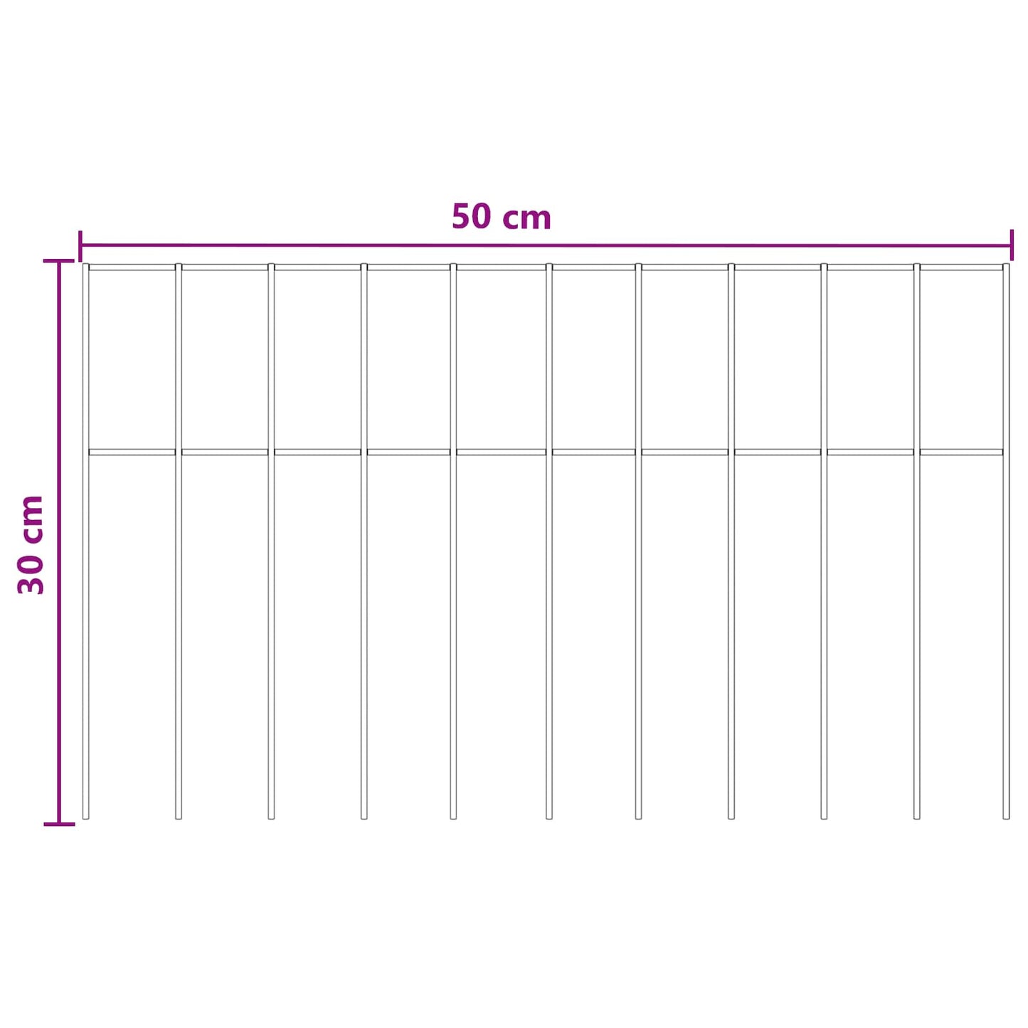 Garden Fence Panel 24 pcs Galvanised Steel Silver