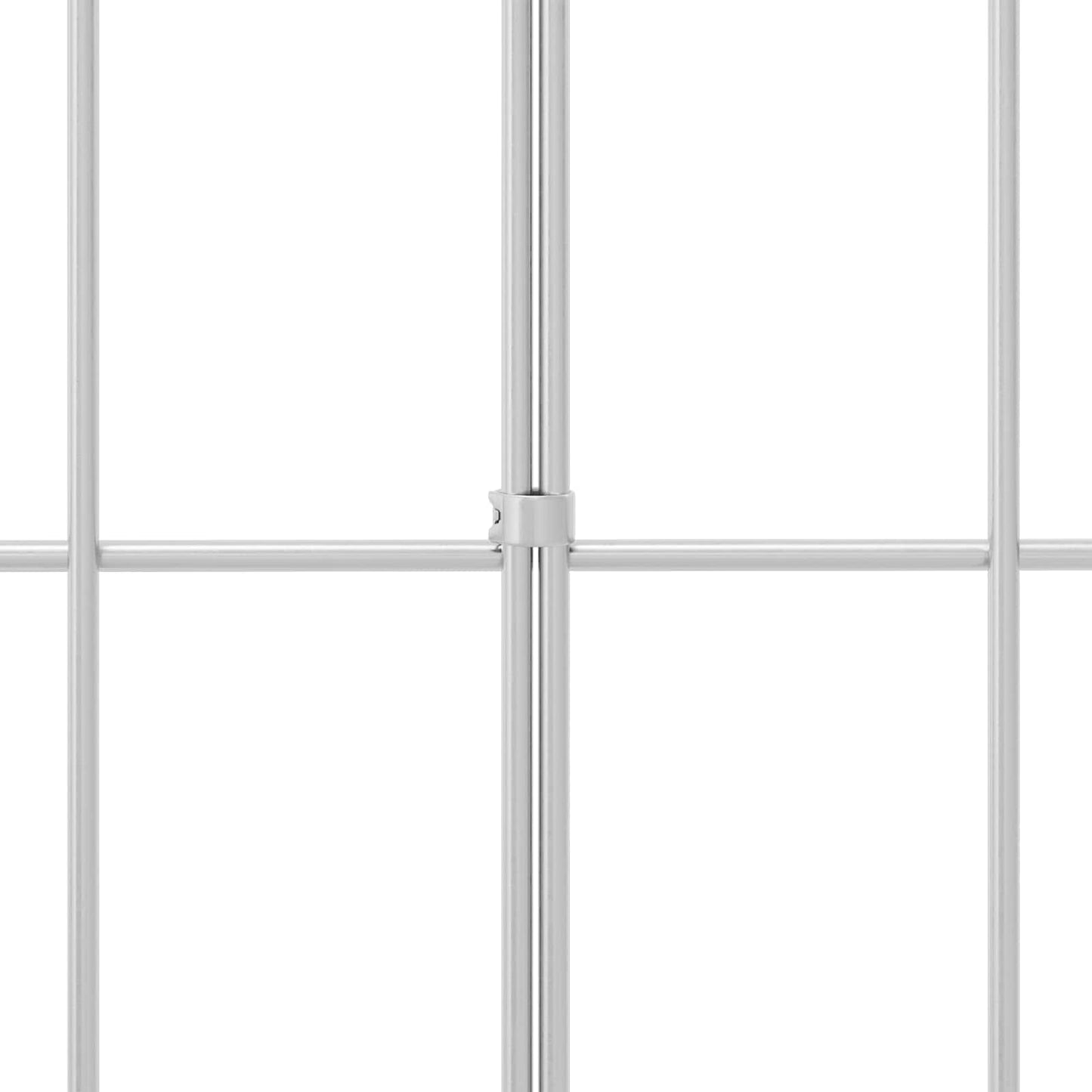 Garden Fence Panel 48 pcs Galvanised Steel Silver
