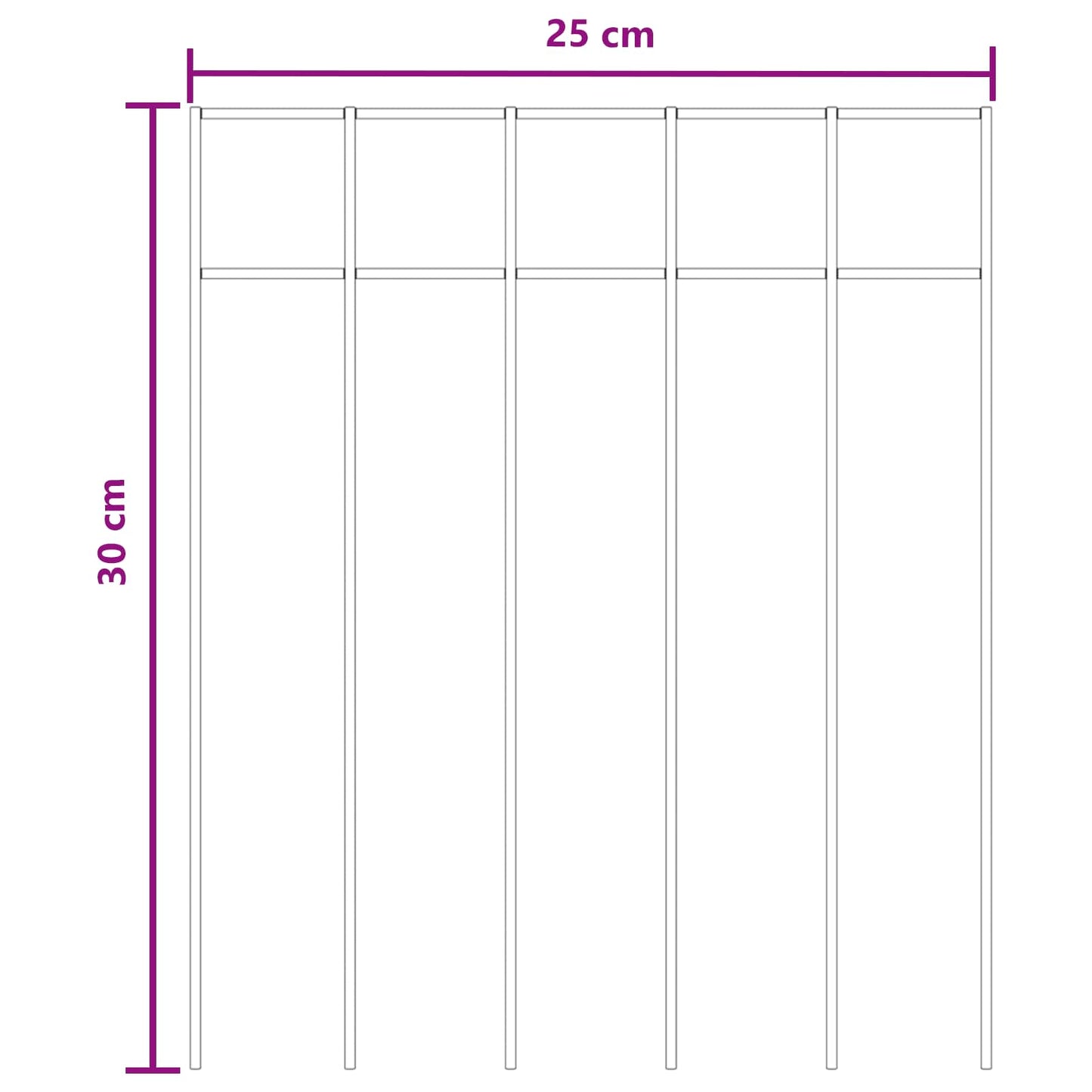 Garden Fence Panel 24 pcs Galvanised Steel Silver