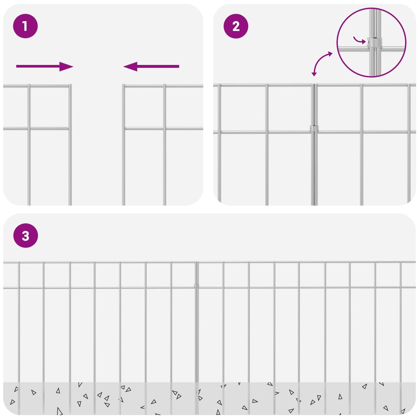 Garden Fence Panel 12 pcs Galvanised Steel Silver