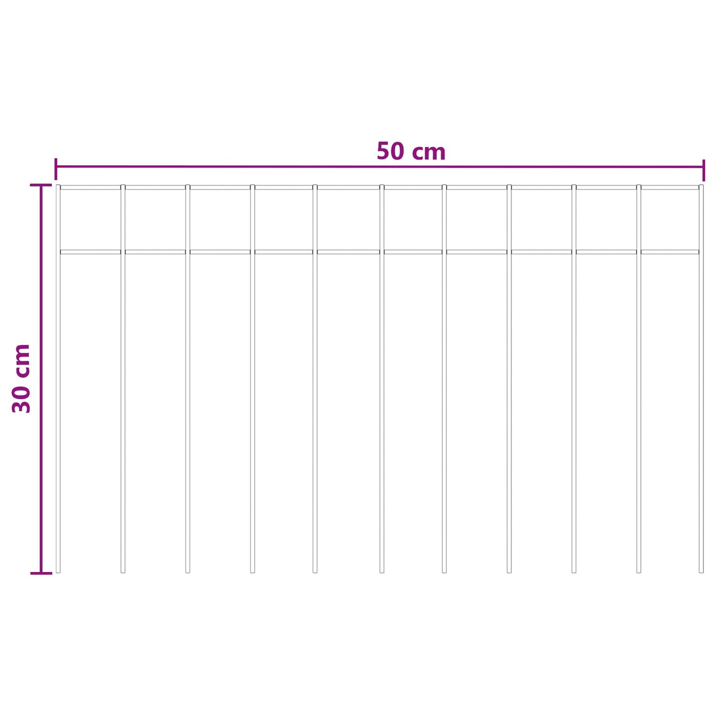 Garden Fence Panel 12 pcs Galvanised Steel Silver