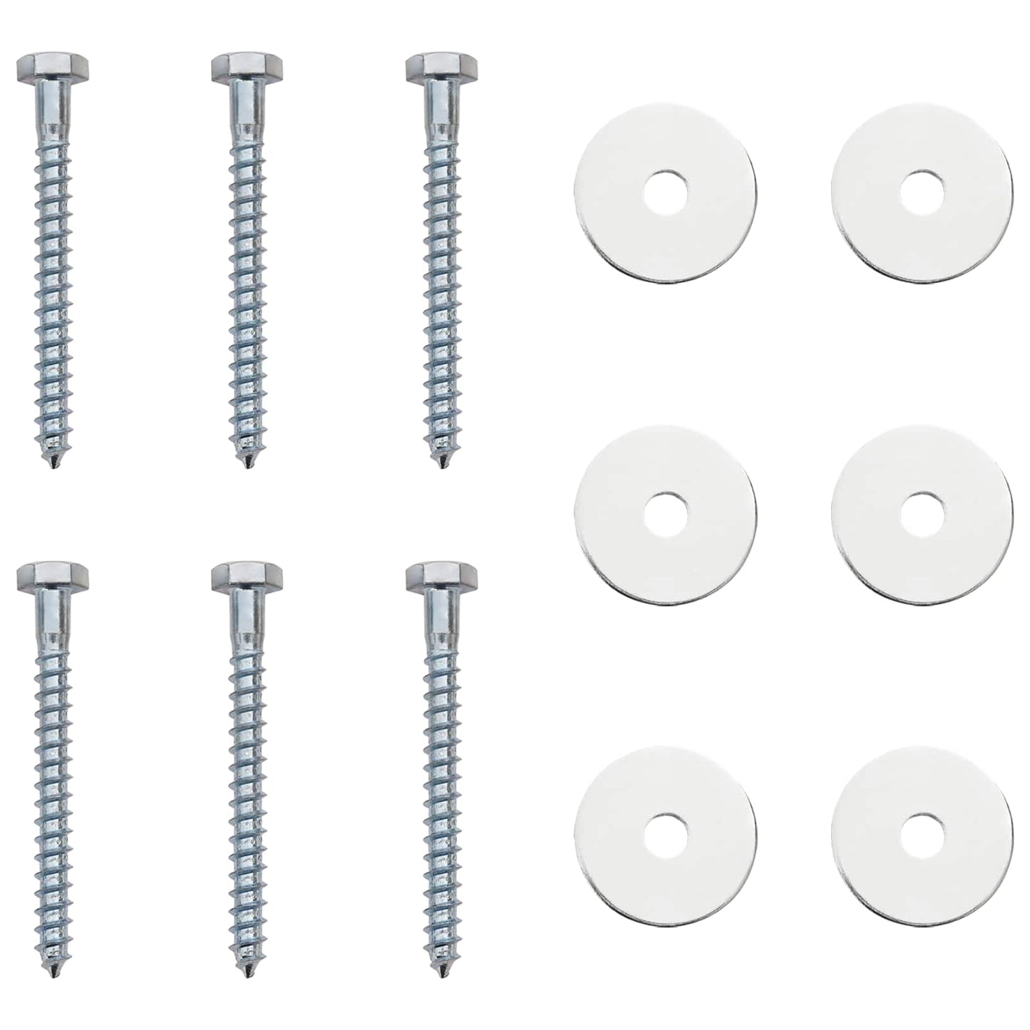 Earth anchor 6 pcs Silver Ø10 x 60 cm Galvanized Metal