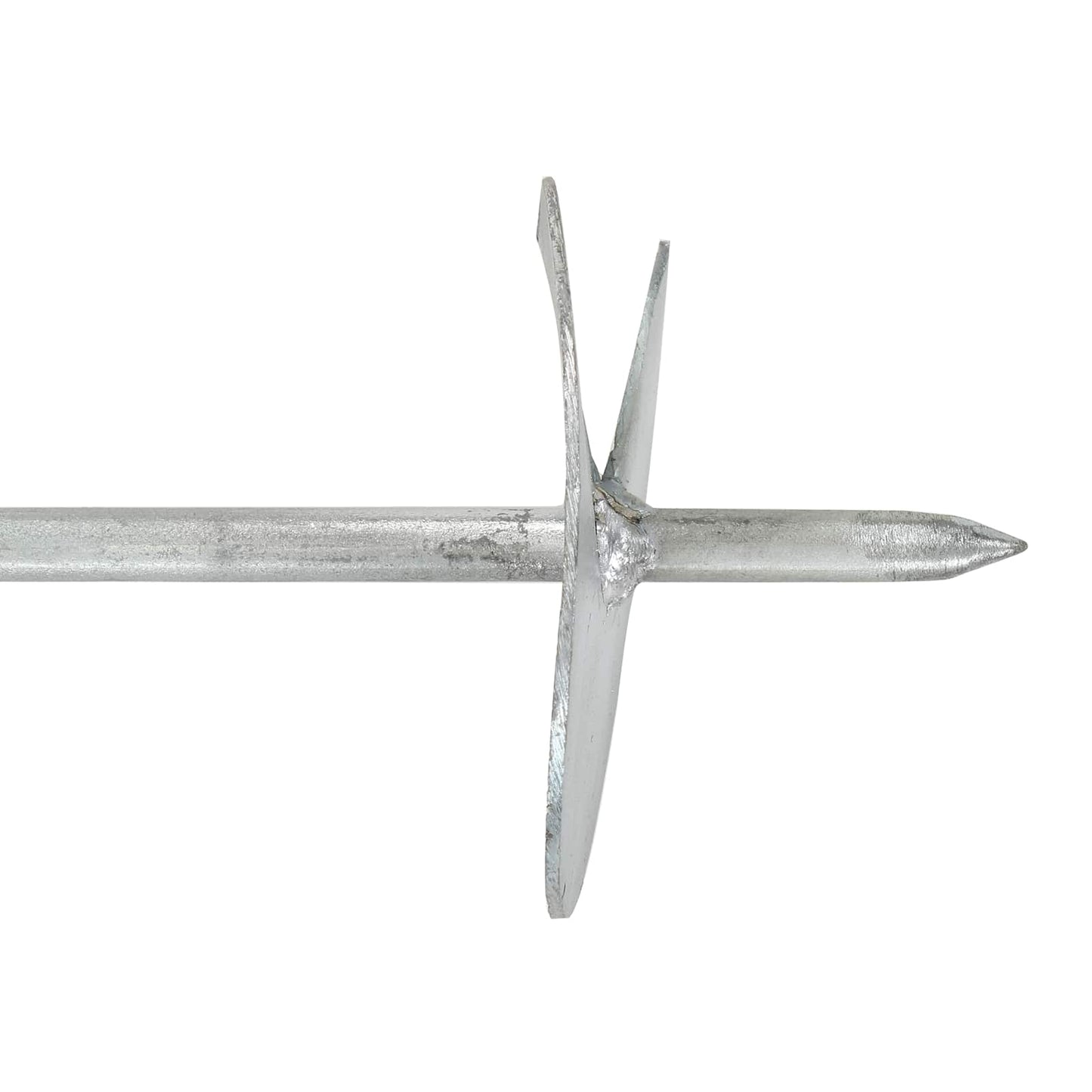 Earth anchor 6 pcs Silver Ø10 x 60 cm Galvanized Metal