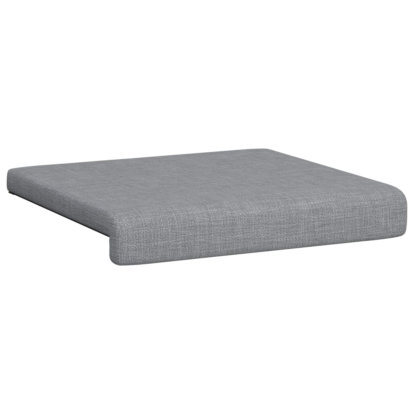 Bench Cushion 2 pcs Fabric Light Grey Depth 35 cm