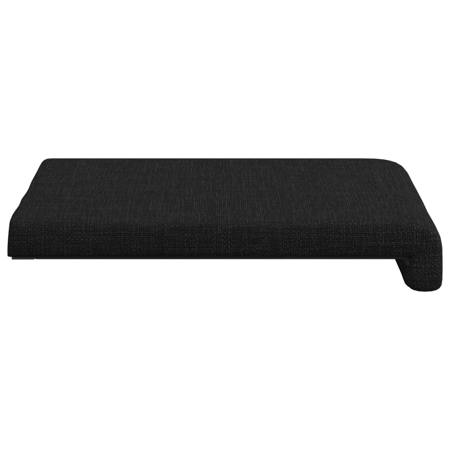 Bench Cushion 2 pcs Fabric Black Depth 35 cm