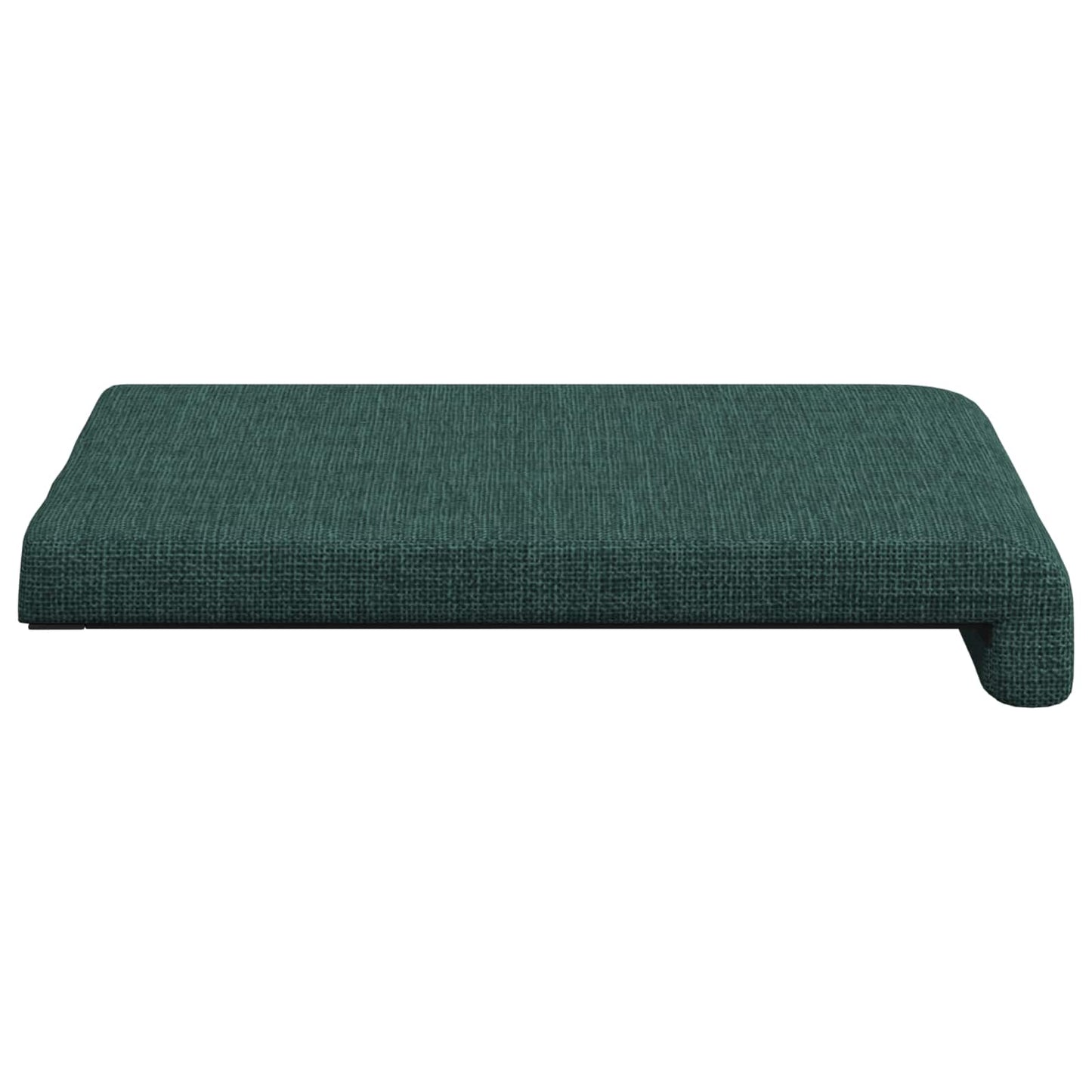 Bench Cushion 2 pcs Fabric Dark Green Depth 35 cm