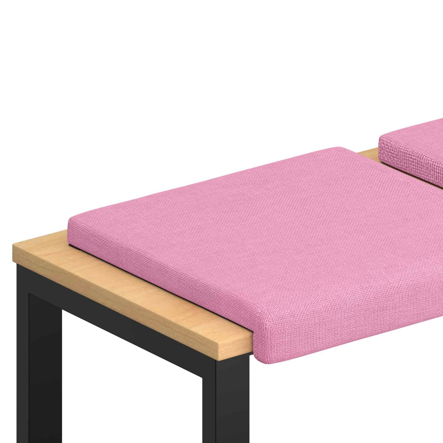 Bench Cushion 2 pcs Fabric Pink Depth 35 cm