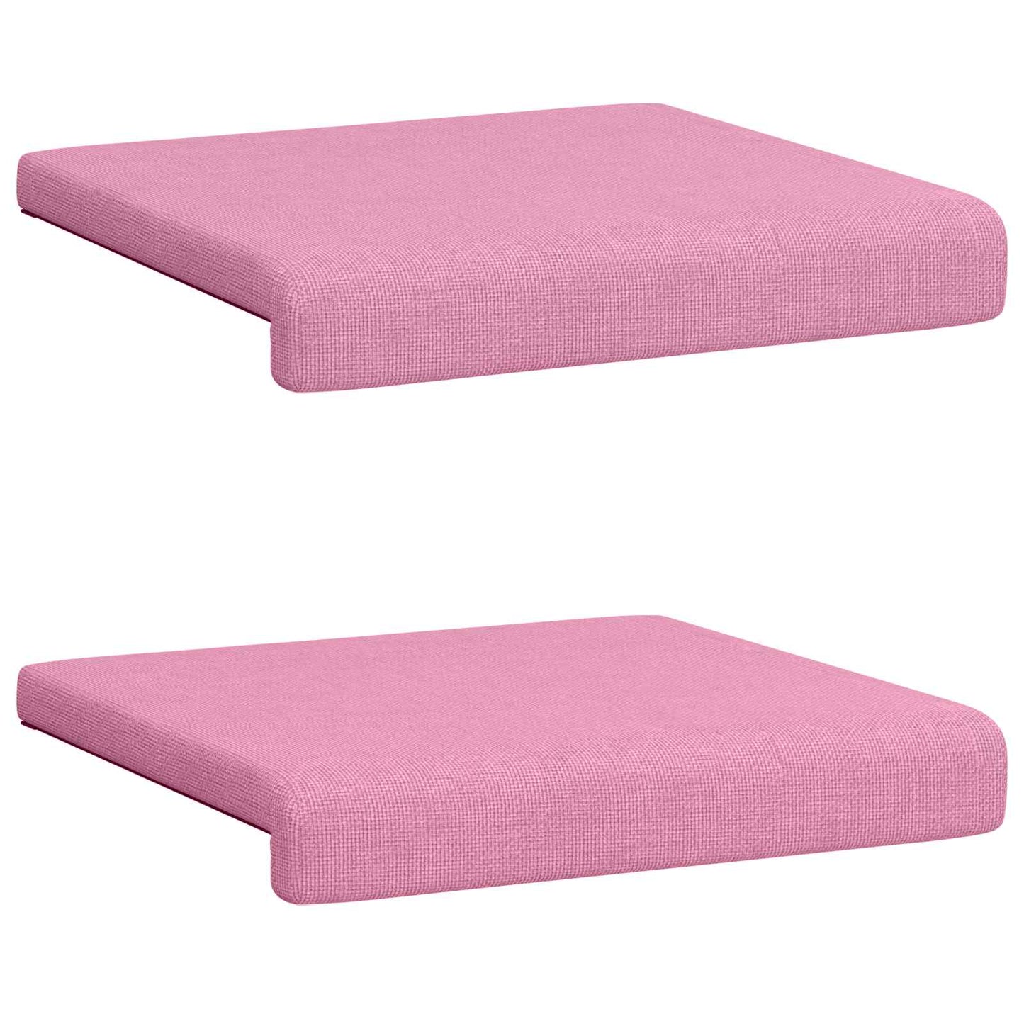 Bench Cushion 2 pcs Fabric Pink Depth 35 cm