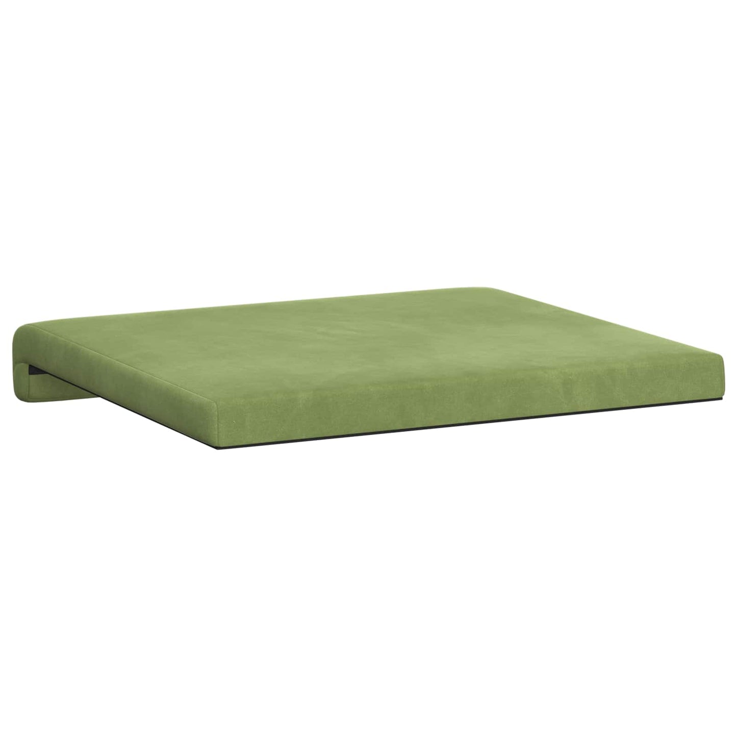 Bench Cushion 2 pcs Velvet Light Green Depth 35 cm