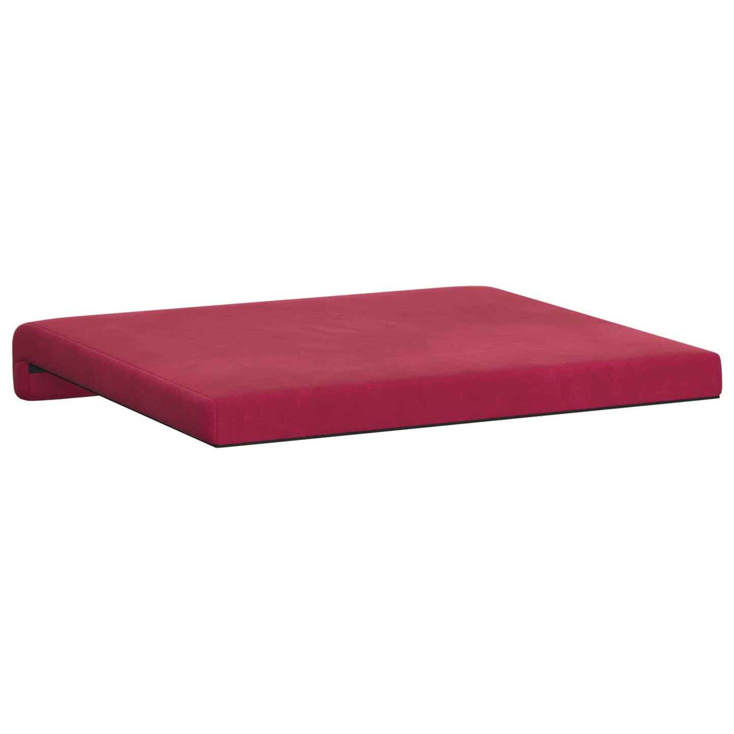 Bench Cushion 2 pcs Velvet Wine Red Depth 35 cm