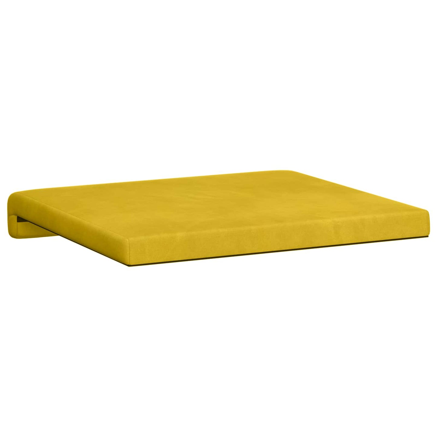 Bench Cushion 2 pcs Velvet Yellow Depth 35 cm