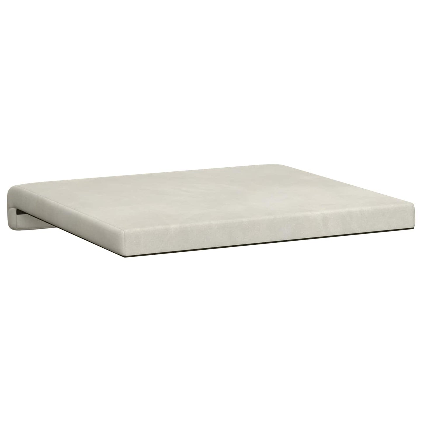 Bench Cushion 2 pcs Velvet Cream Depth 35 cm