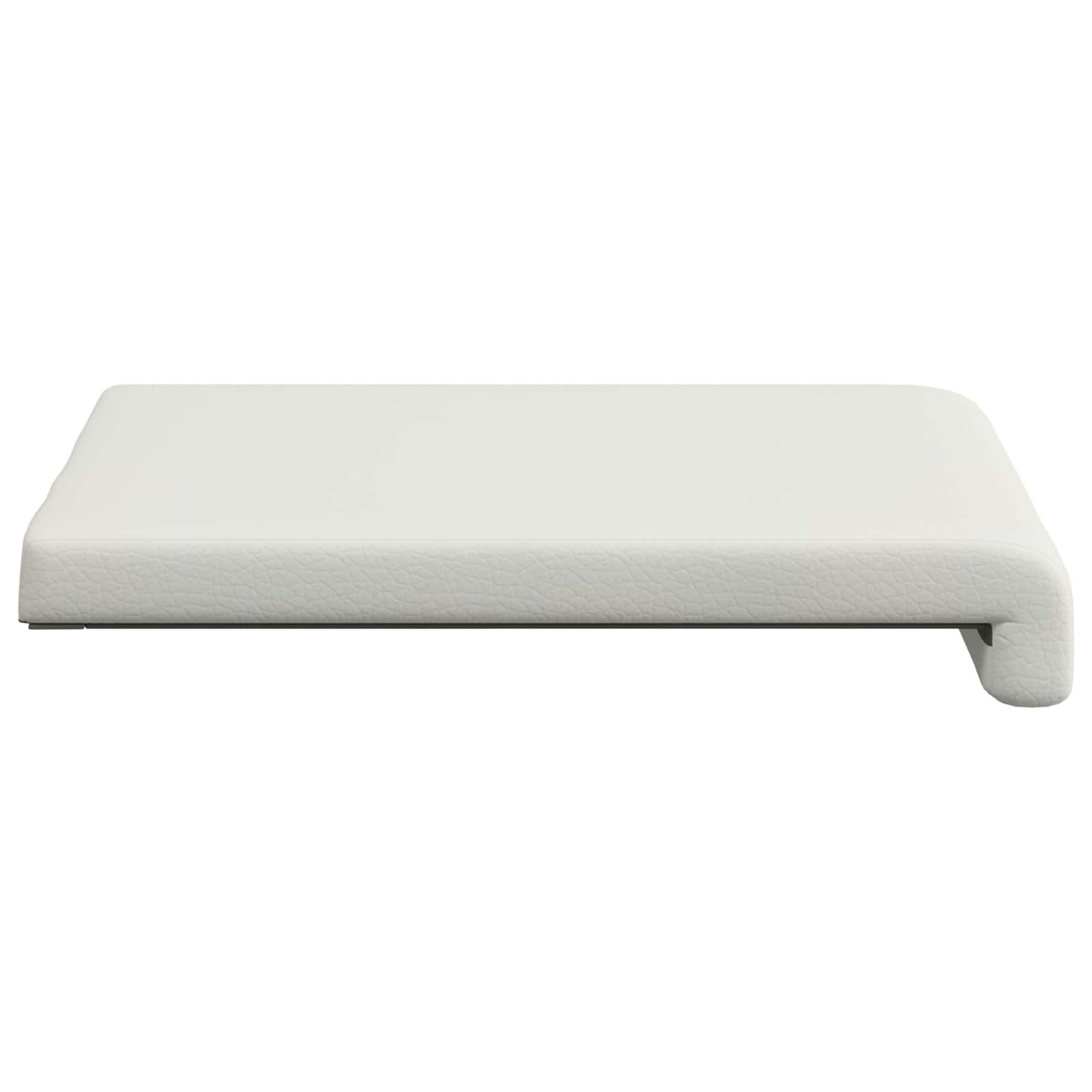 Bench Cushion 2 pcs Faux Leather White Depth 35 cm