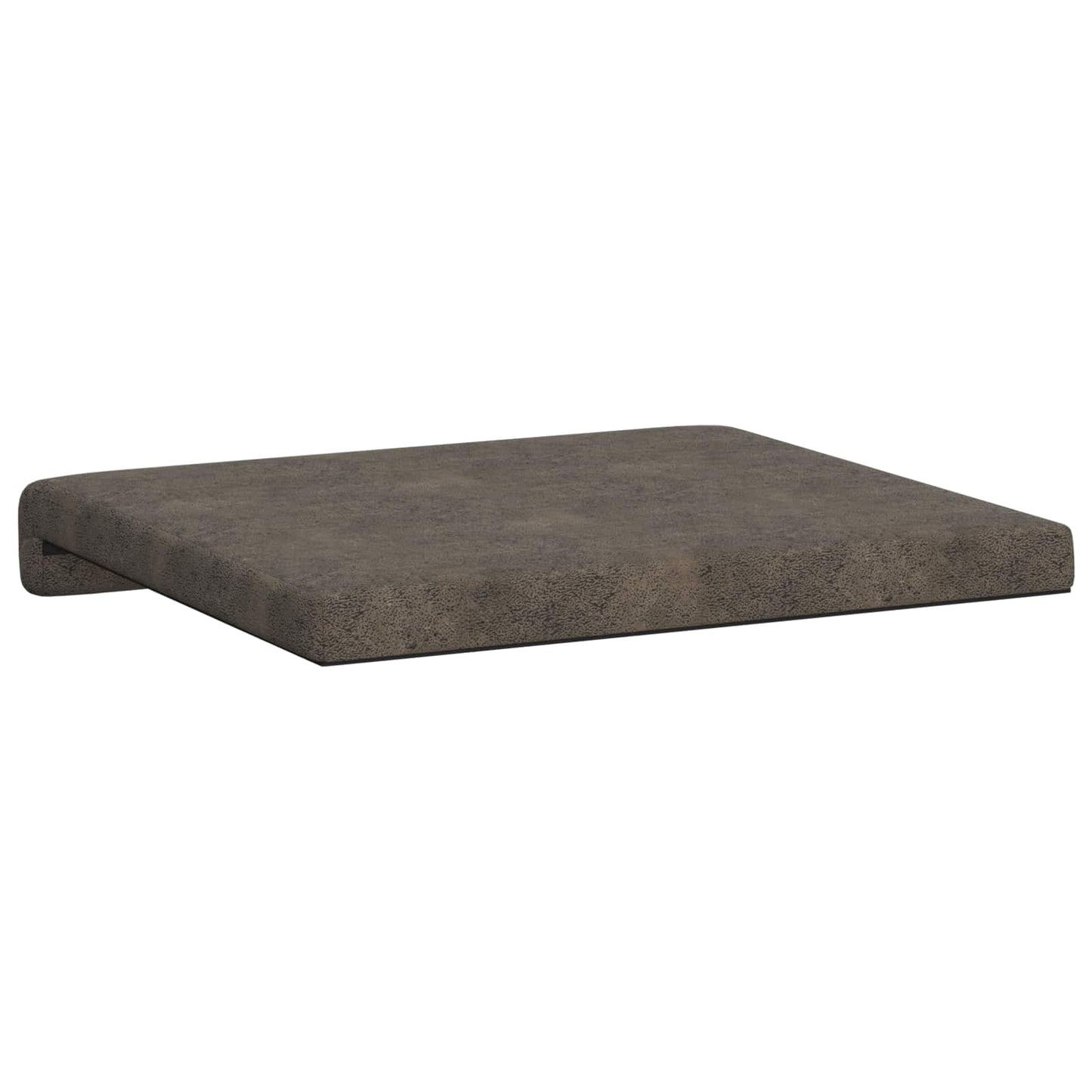 Bench Cushion 2 pcs Faux Suede Fabric Dark Grey Depth 35 cm