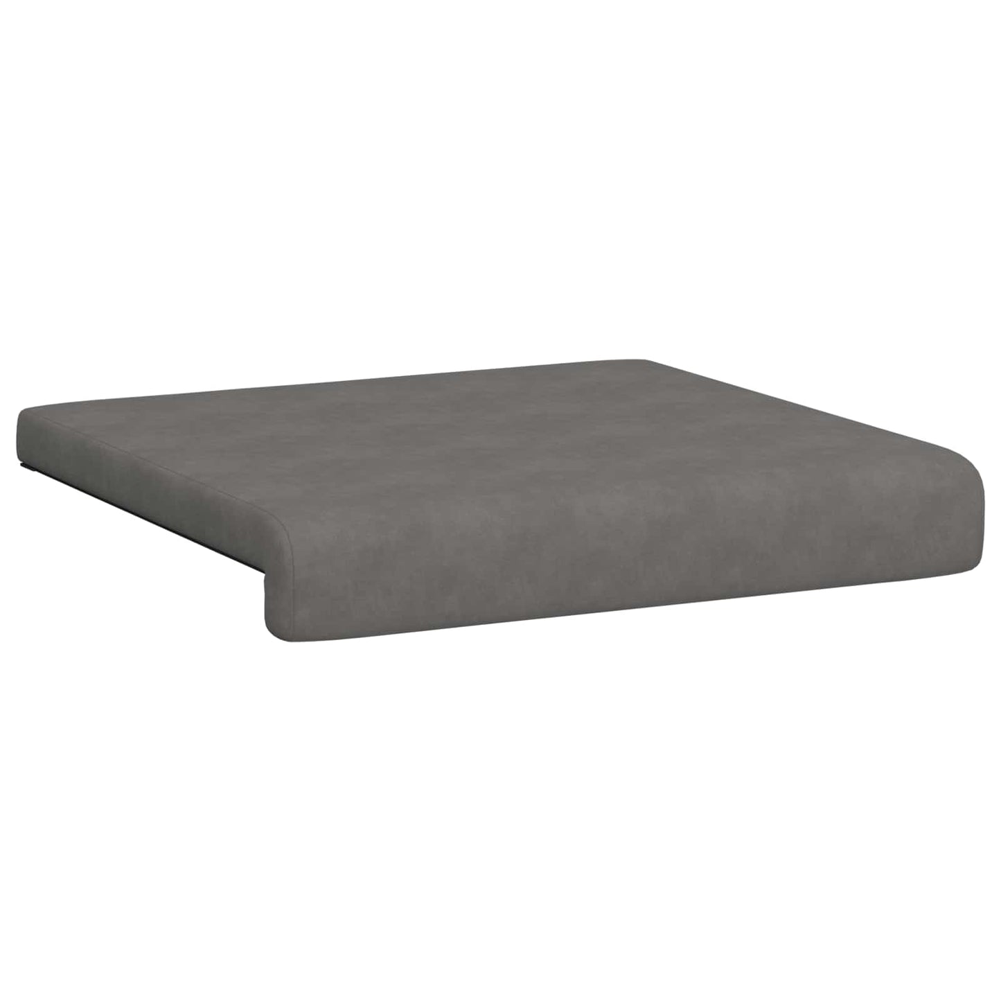 Bench Cushion 2 pcs Microfiber Dark Grey Depth 35 cm