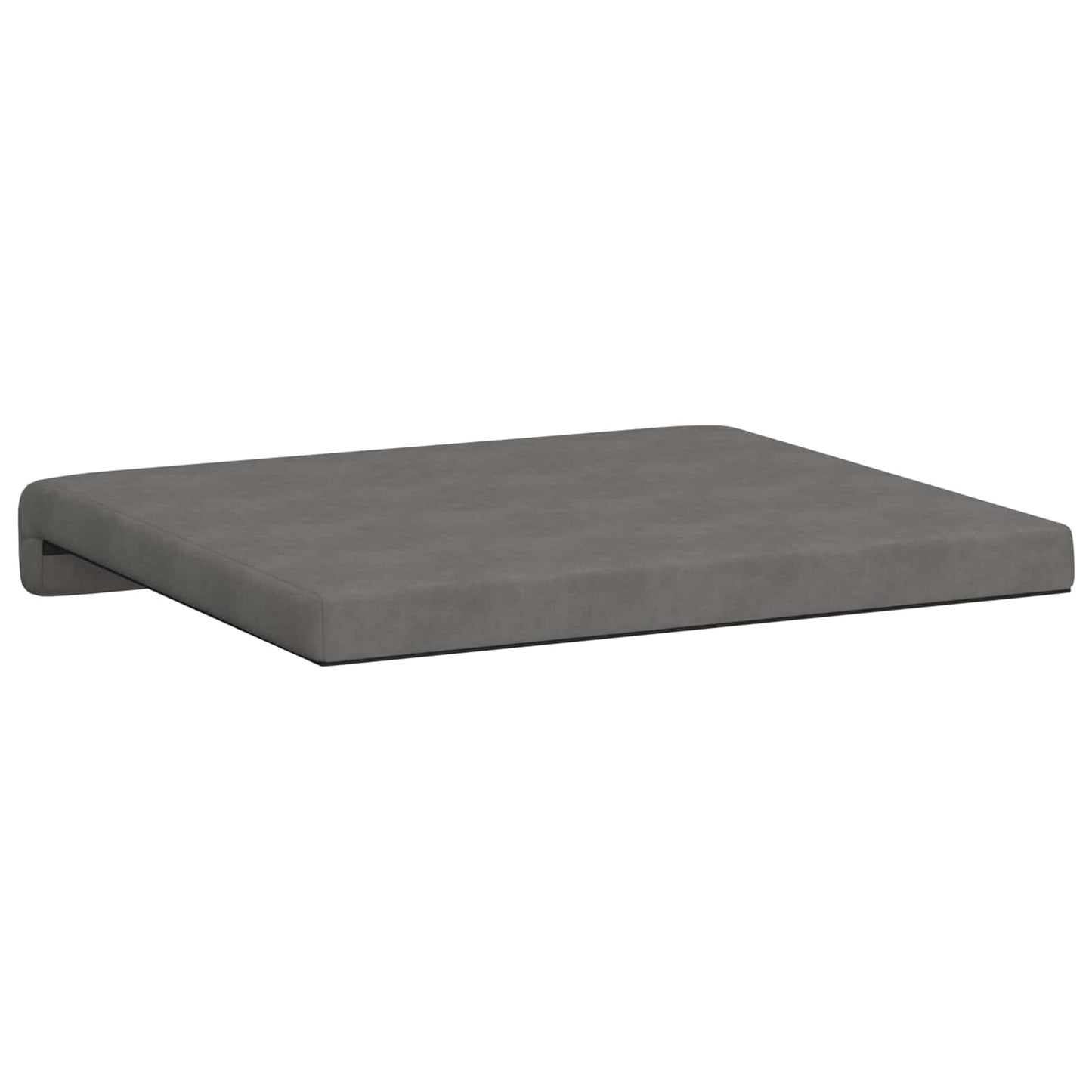 Bench Cushion 2 pcs Microfiber Dark Grey Depth 35 cm