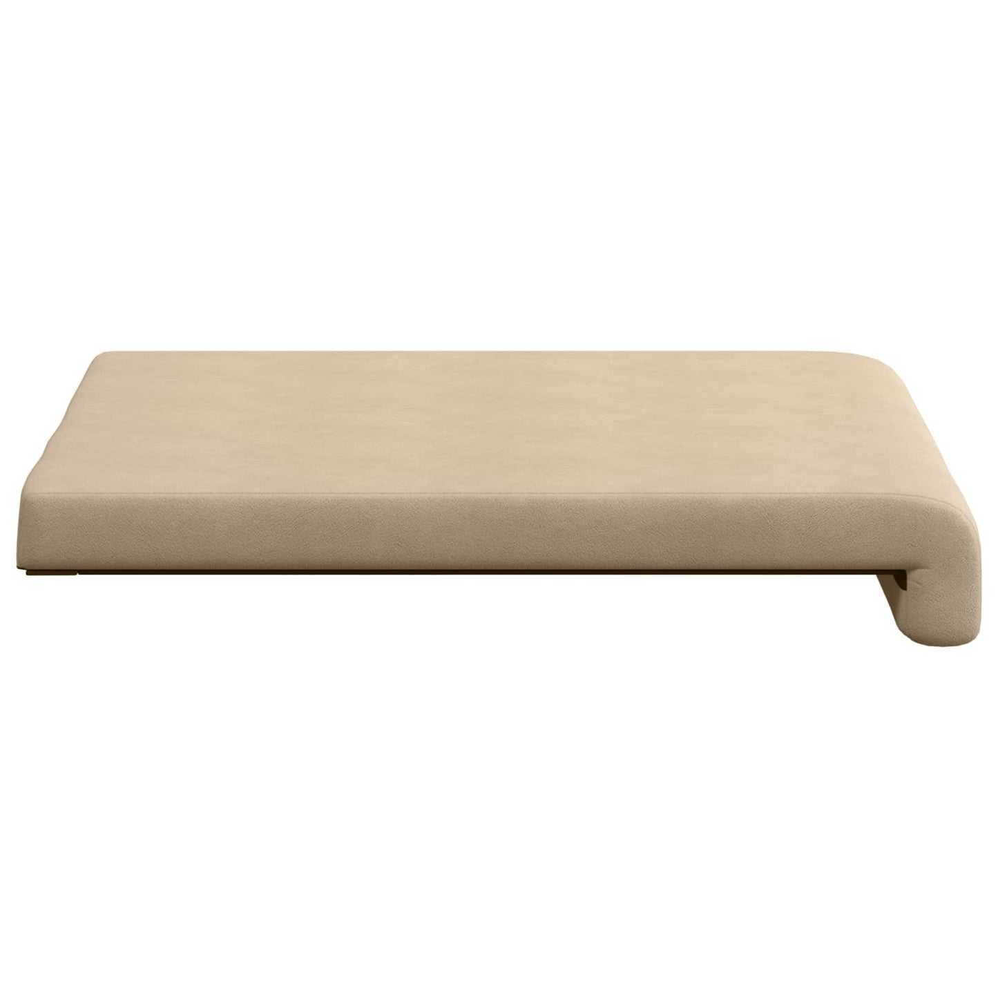 Bench Cushion 2 pcs Microfiber Cream Depth 35 cm