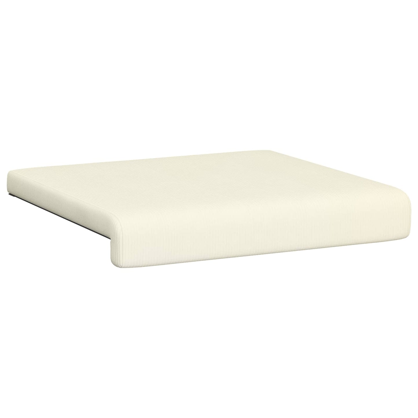 Bench Cushion 2 pcs Corduroy Cream Depth 35 cm