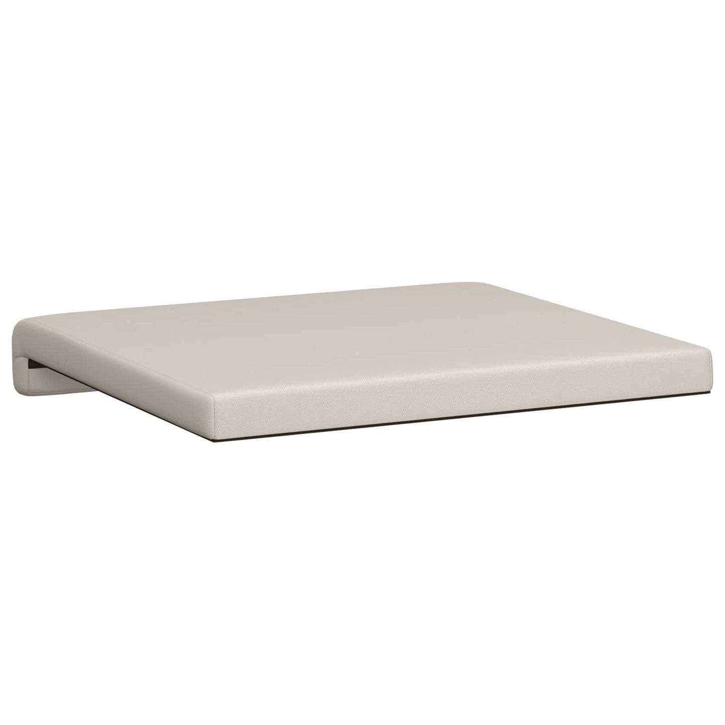 Bench Cushion 2 pcs Textured Velvet Oatmeal Depth 35 cm