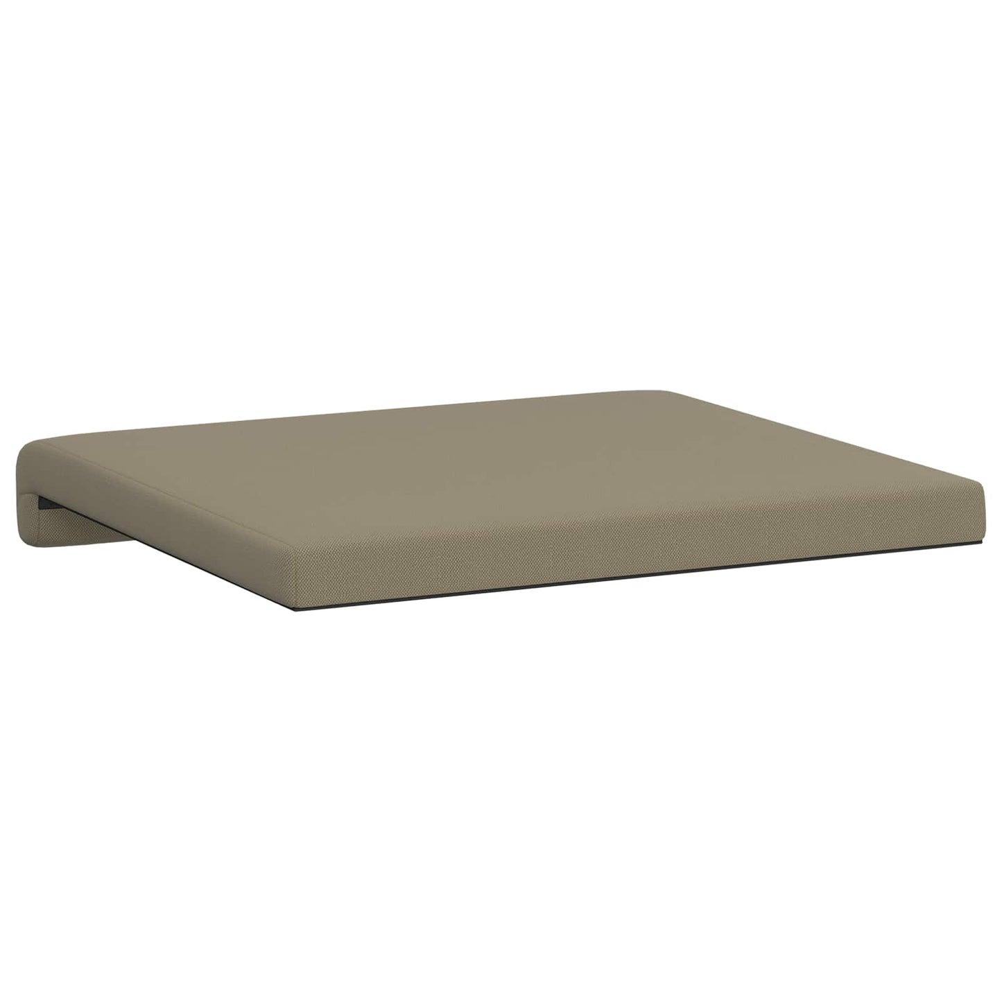 Bench Cushion 2 pcs Textured Velvet Khaki Depth 35 cm