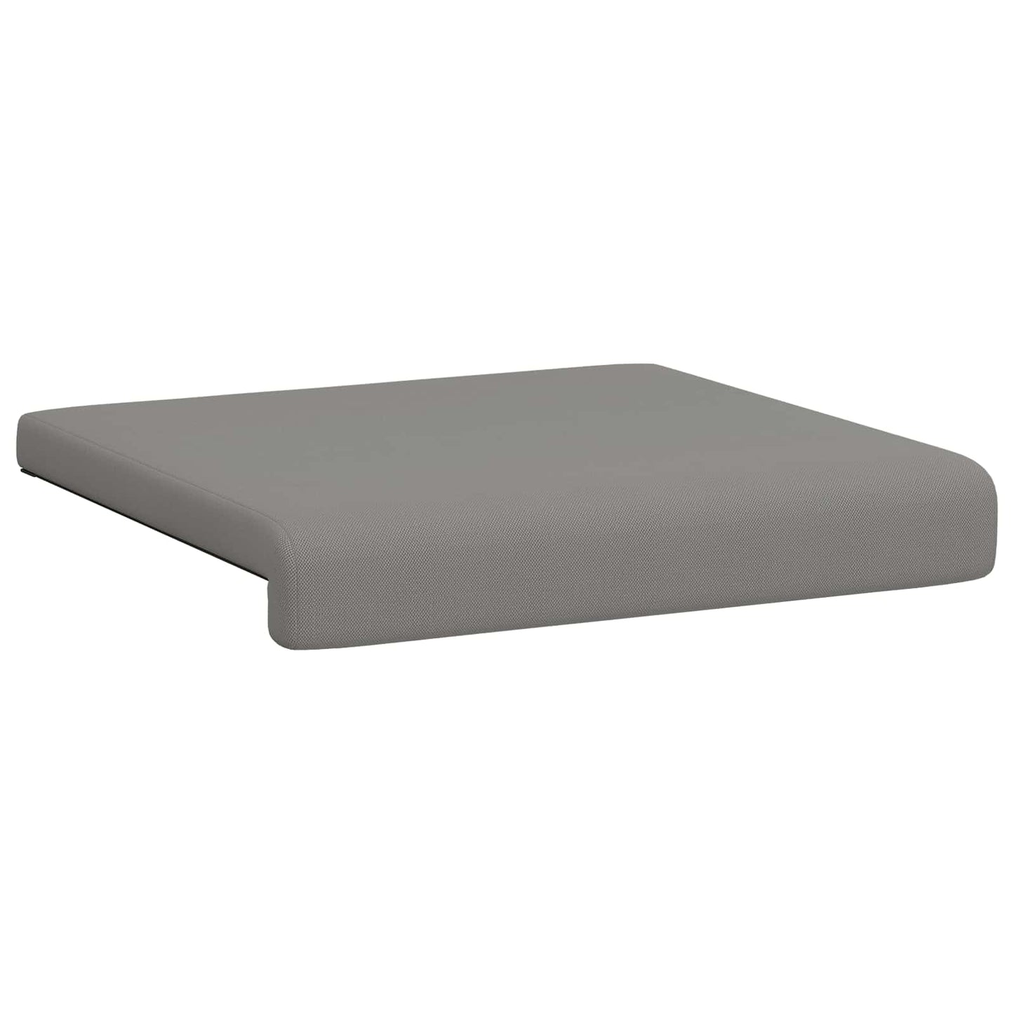 Bench Cushion 2 pcs Textured Velvet Dark Grey Depth 35 cm
