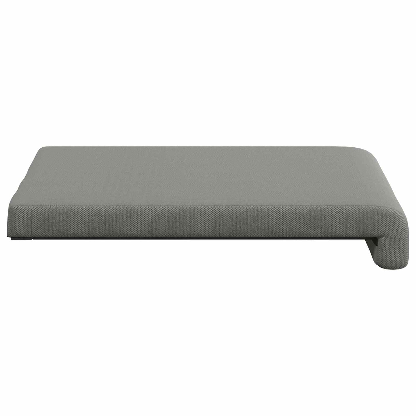 Bench Cushion 2 pcs Textured Velvet Dark Grey Depth 35 cm