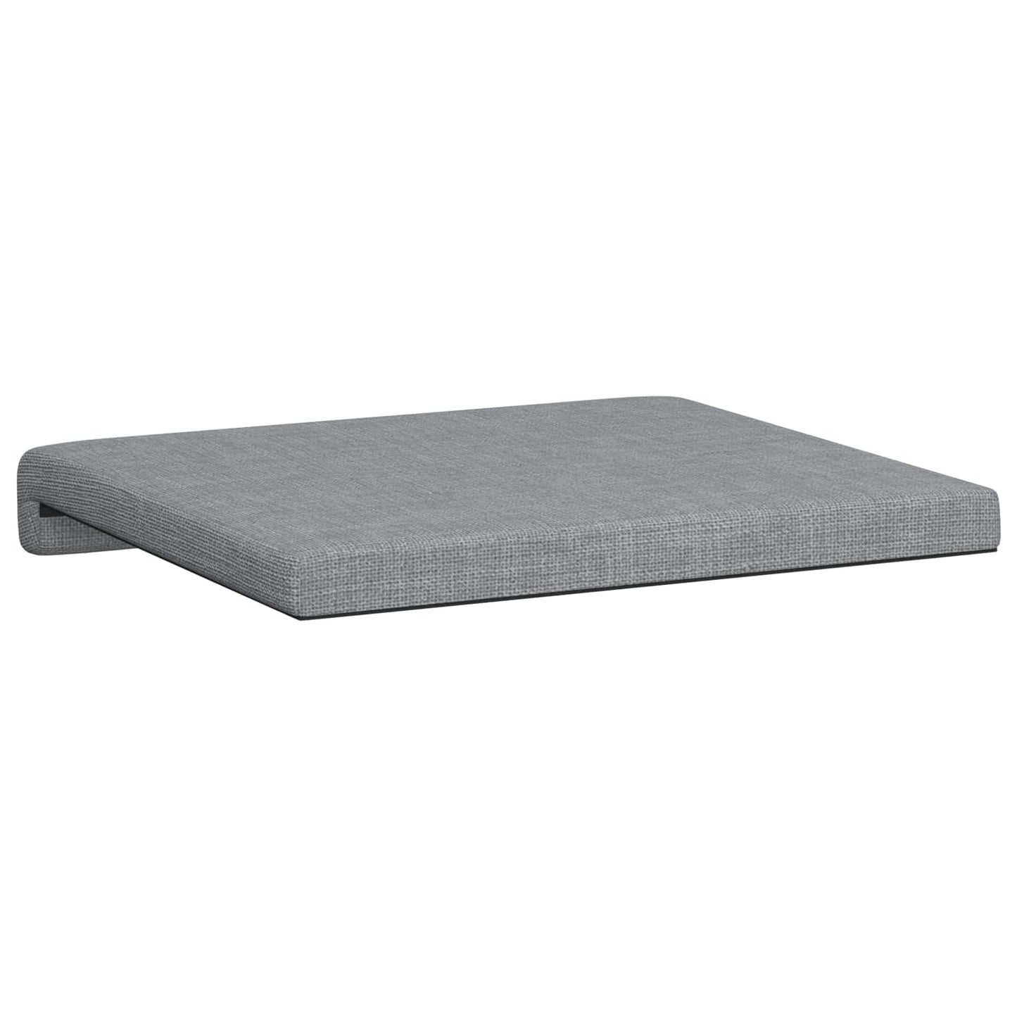 Bench Cushion 4 pcs Fabric Light Grey Depth 35 cm