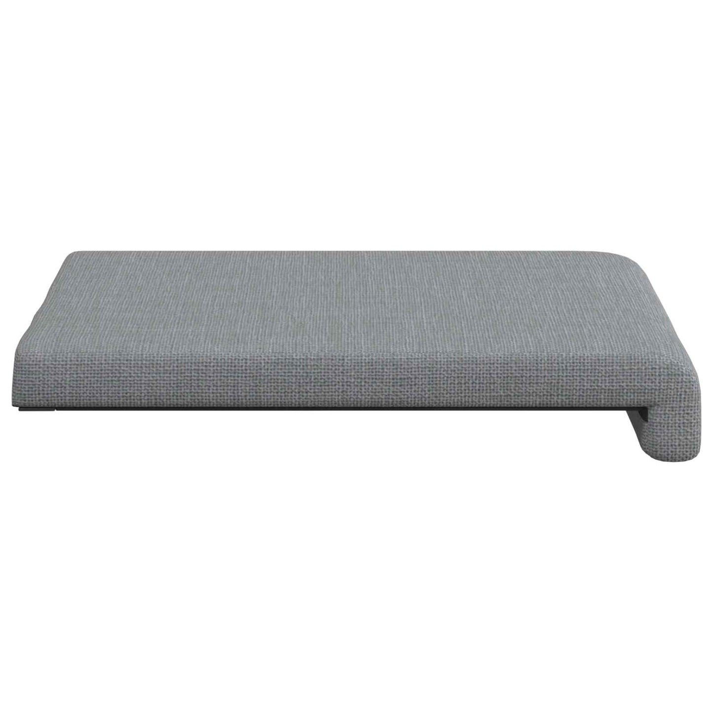 Bench Cushion 4 pcs Fabric Light Grey Depth 35 cm