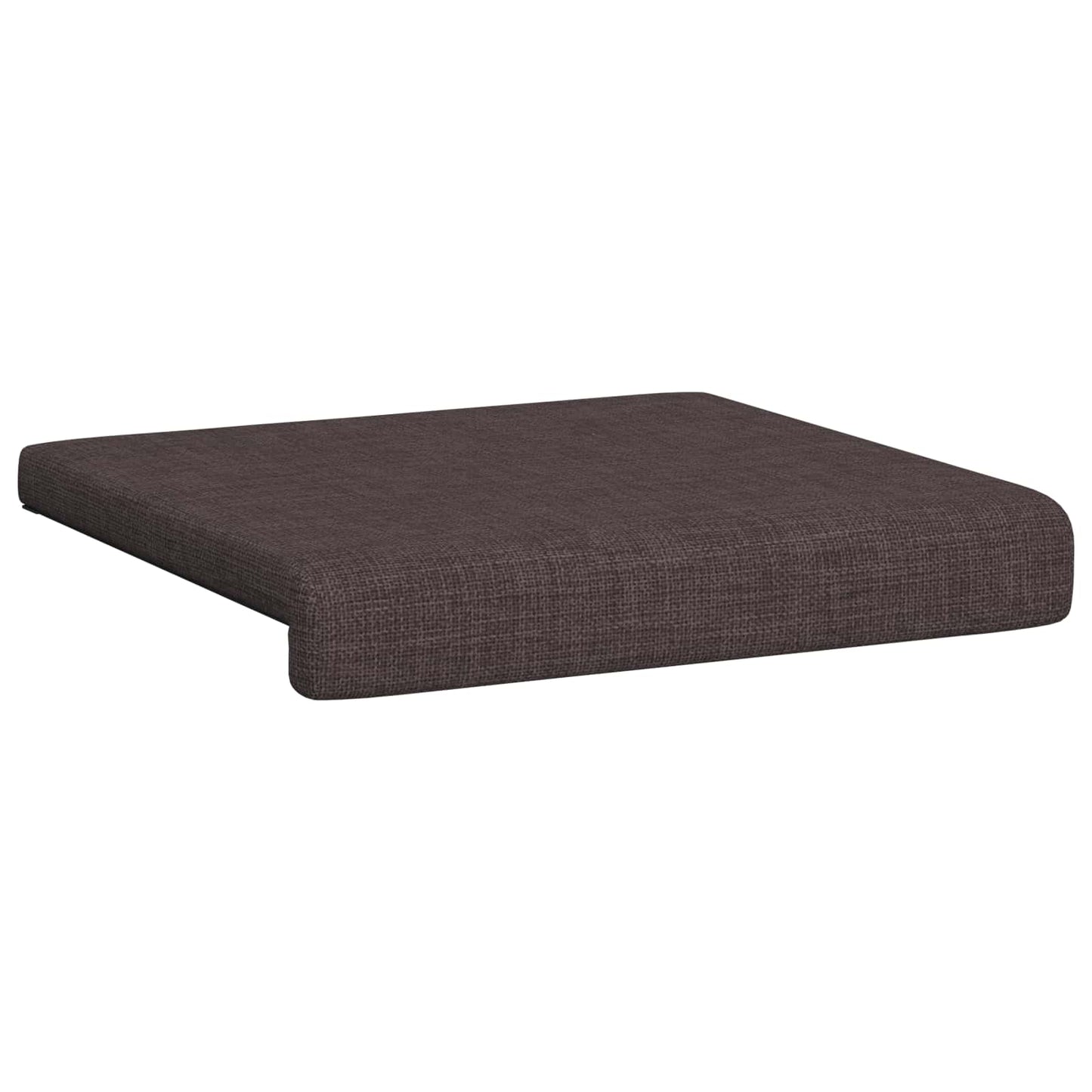 Bench Cushion 4 pcs Fabric Dark Brown Depth 35 cm