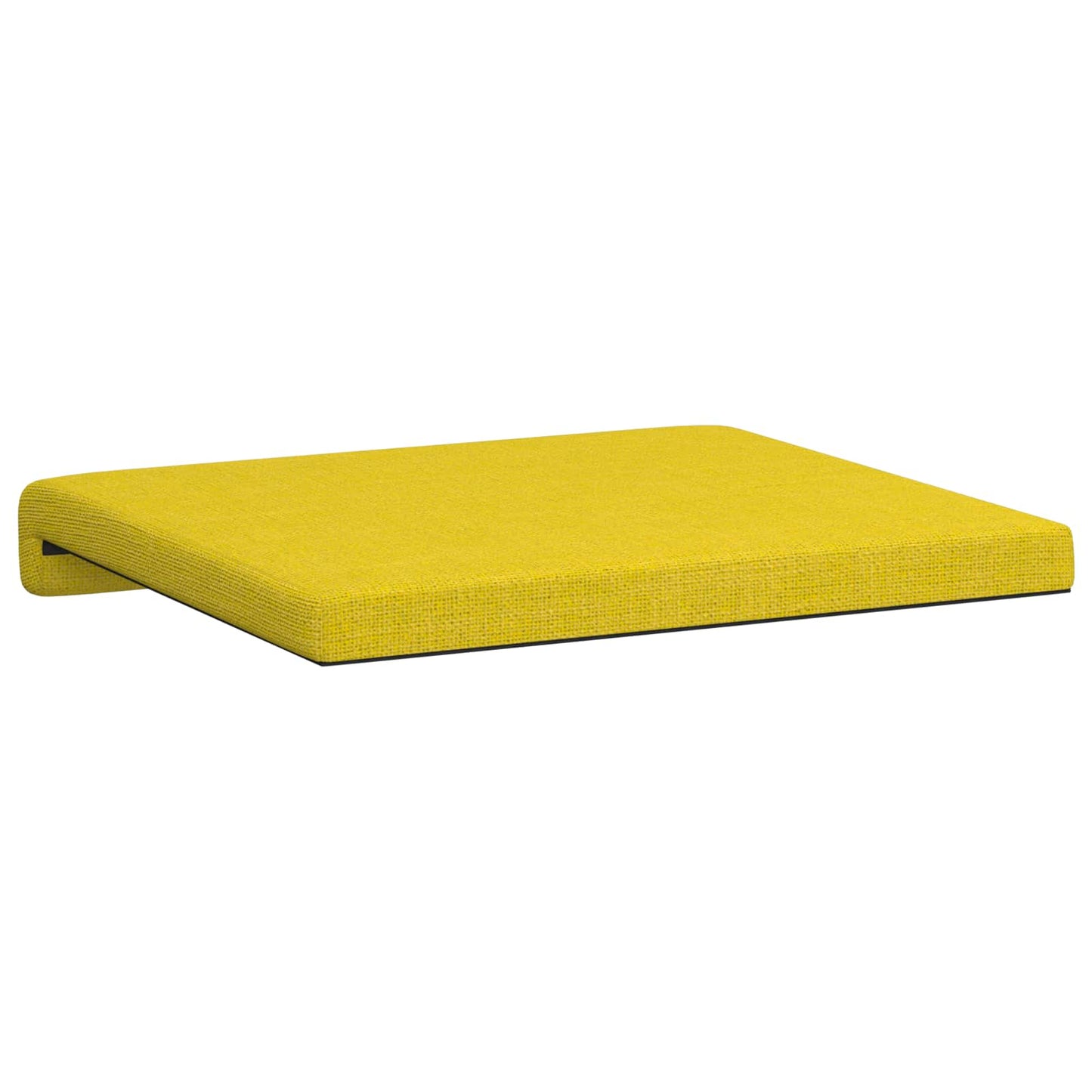 Bench Cushion 4 pcs Fabric Light Yellow Depth 35 cm