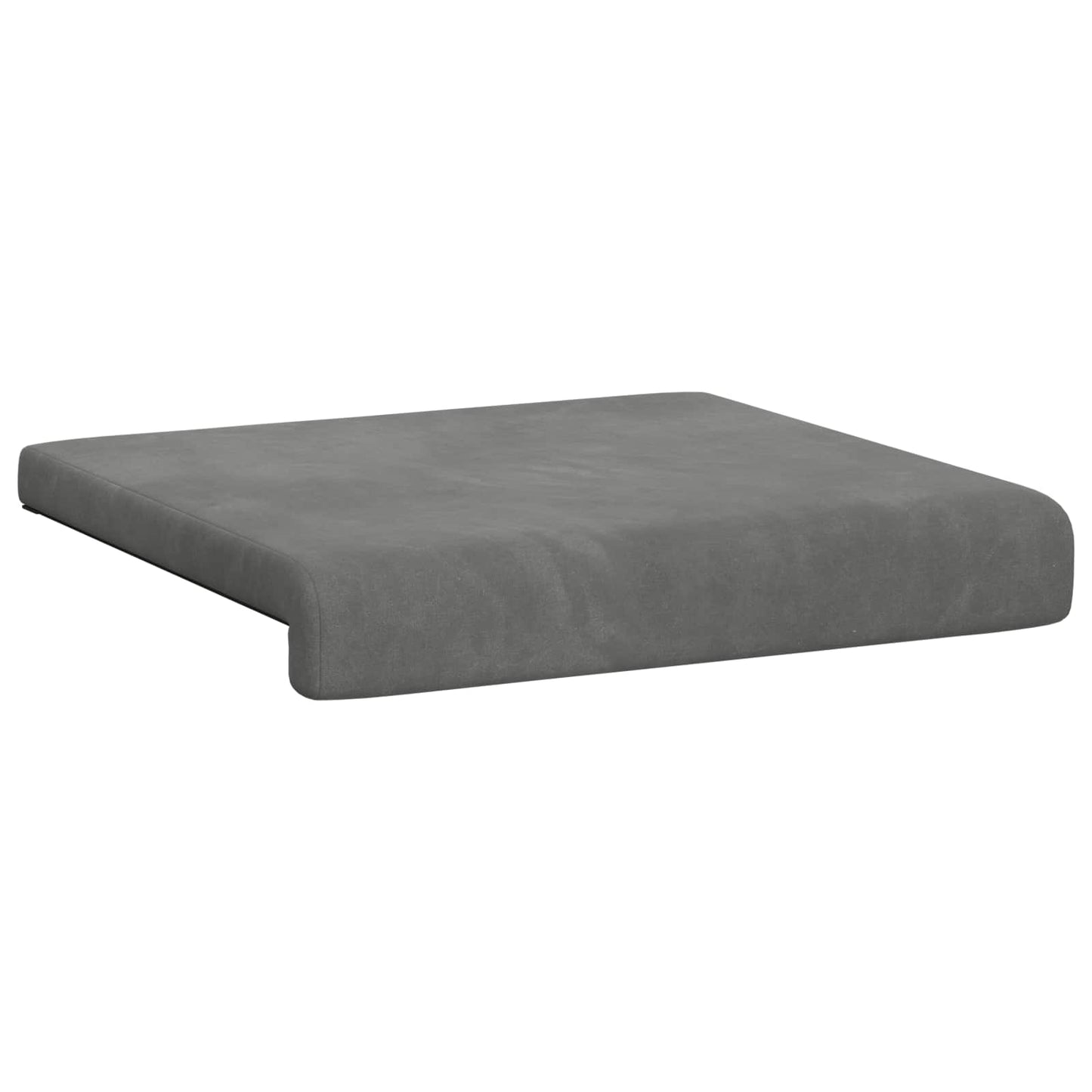 Bench Cushion 4 pcs Velvet Dark Grey Depth 35 cm