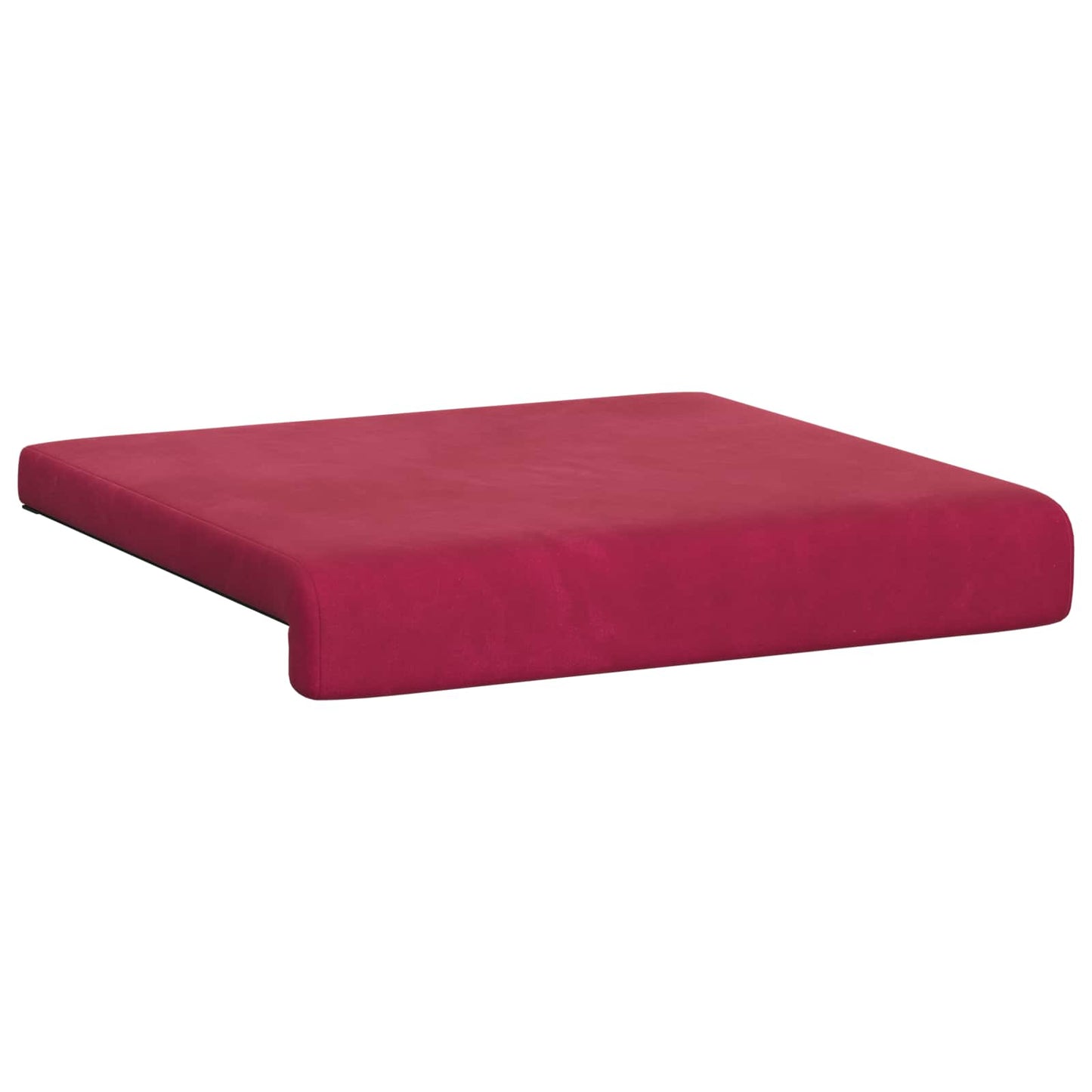 Bench Cushion 4 pcs Velvet Wine Red Depth 35 cm