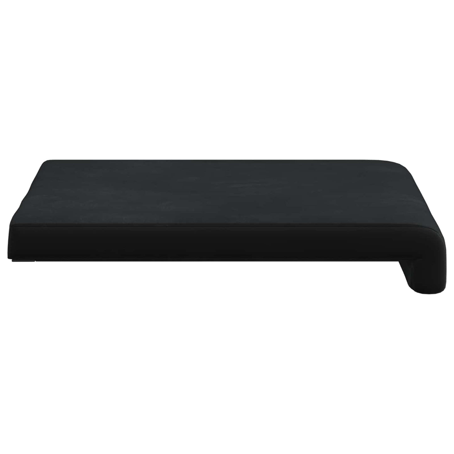Bench Cushion 4 pcs Velvet Black Depth 35 cm
