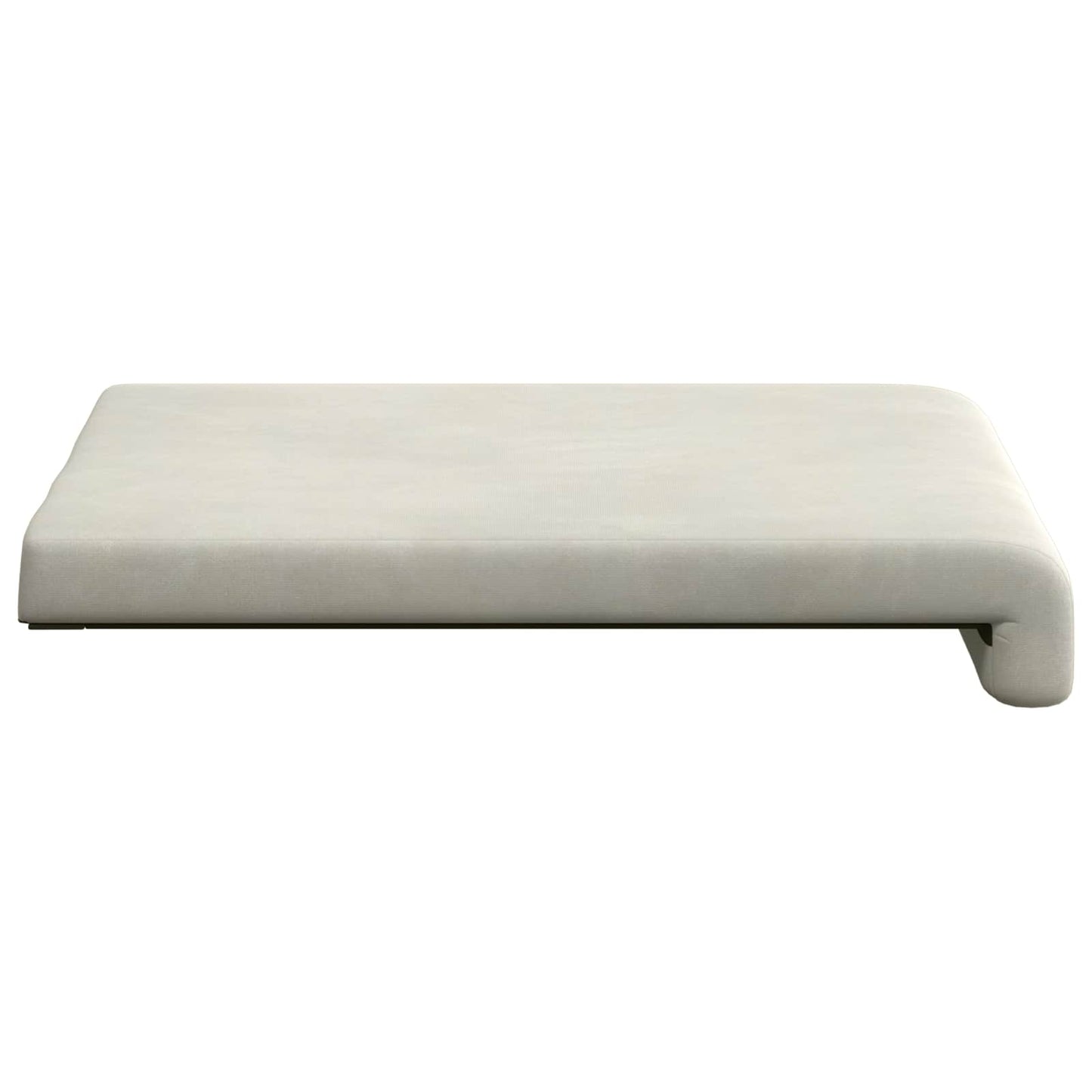 Bench Cushion 4 pcs Velvet Cream Depth 35 cm