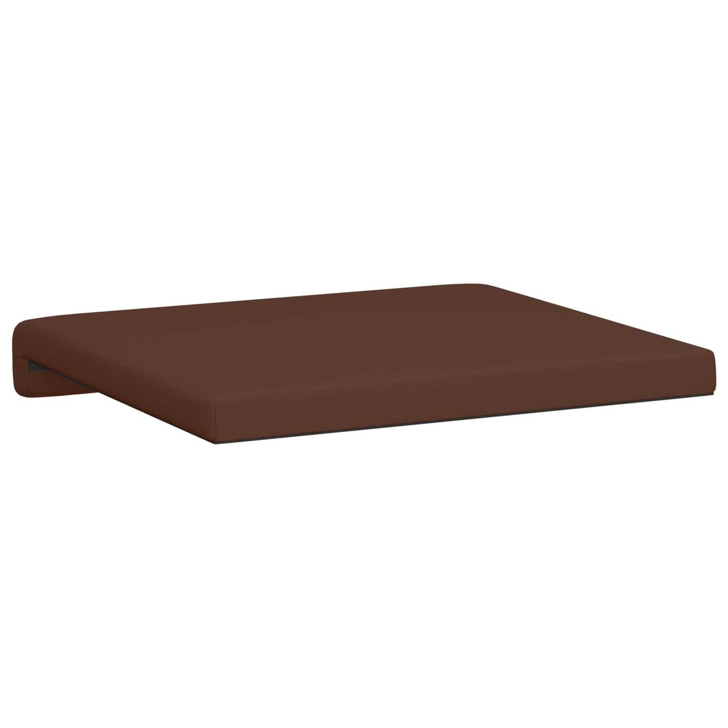 Bench Cushion 4 pcs Faux Leather Brown Depth 35 cm