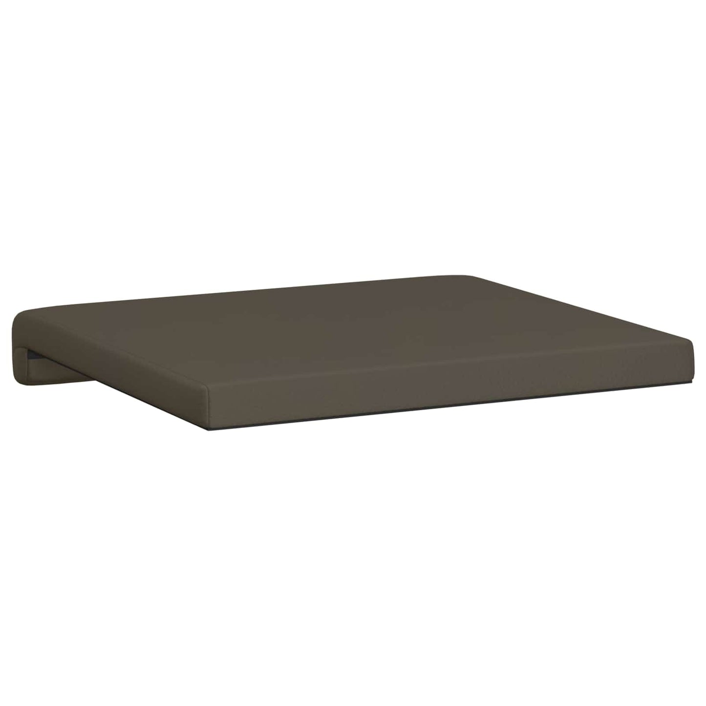 Bench Cushion 4 pcs Faux Leather Grey Depth 35 cm